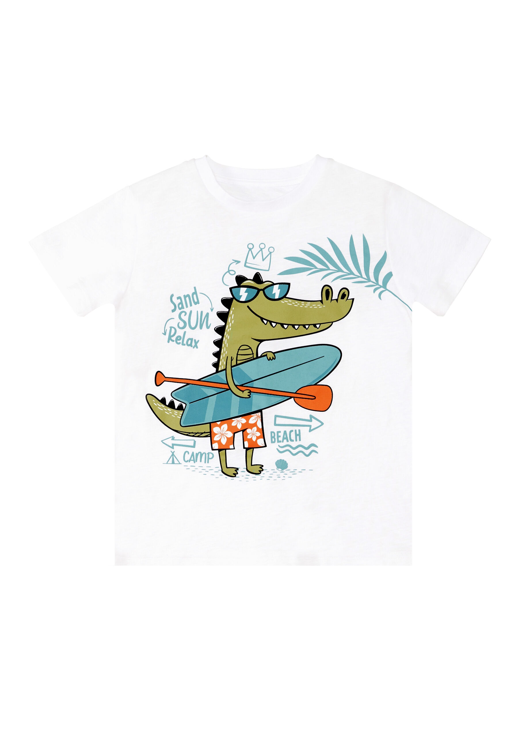 Denokids Hausanzug »Beach Croco«, (2 tlg.), mit Krokodil-Aufdruck