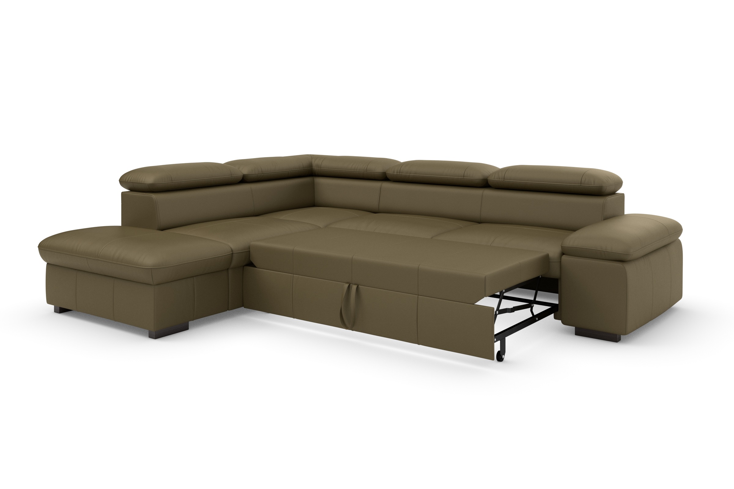Home affaire Ecksofa »Alberto L-Form«, mit Kopfteilverstellung, wahlweise mit Bettfunktion