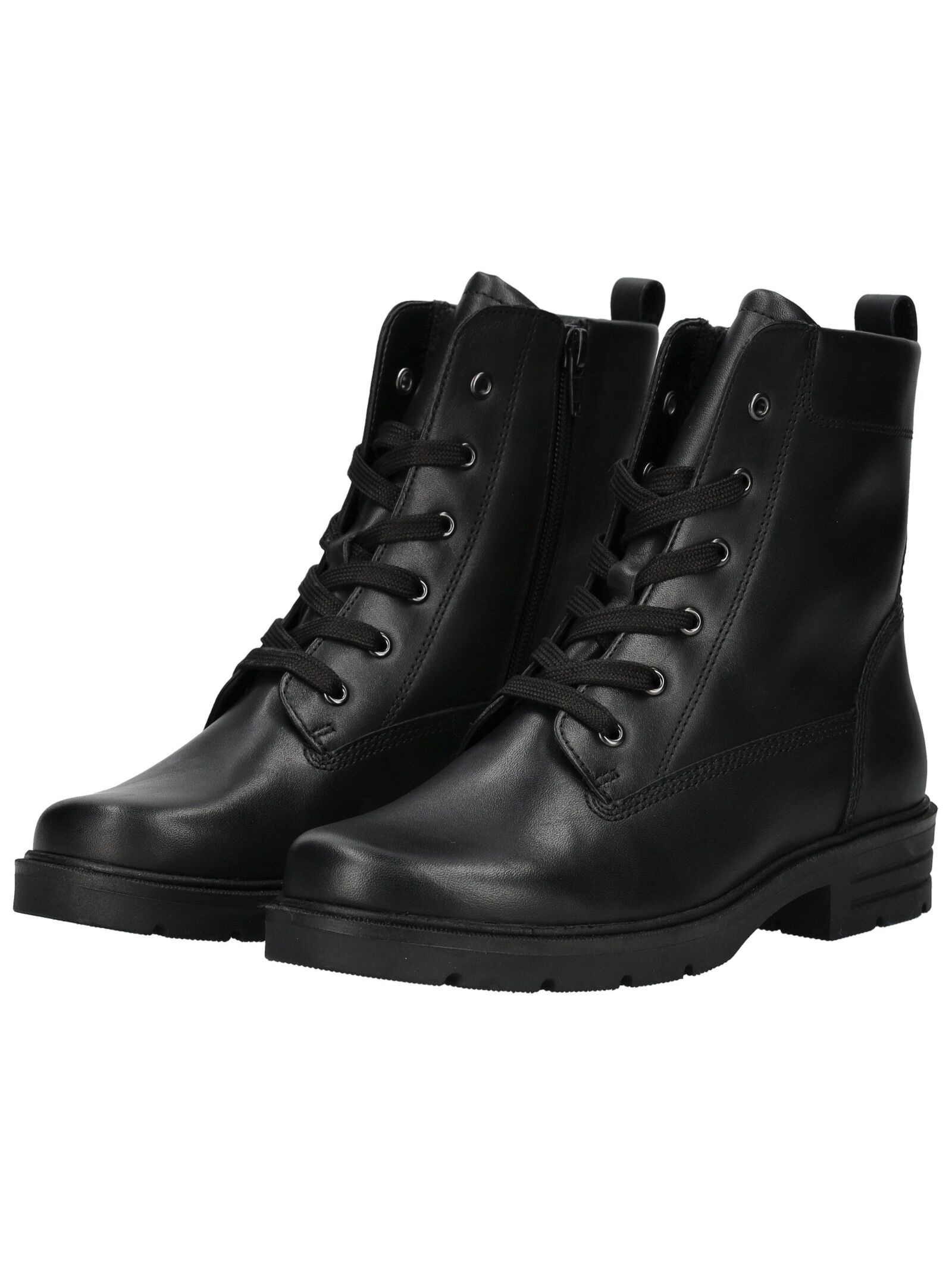 Schnürstiefelette GABOR "Gabor Stiefelette Glattleder", Damen, Gr. 38, schwarz, Glattleder, Schuhe Schnürstiefelette 6