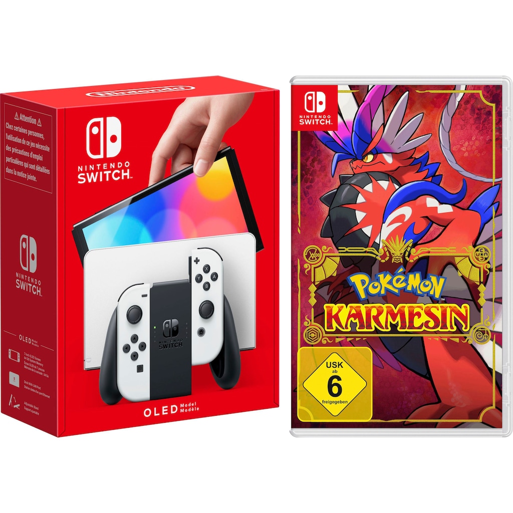 Nintendo Switch Spielekonsole »OLED + Pokemon Karmesin«