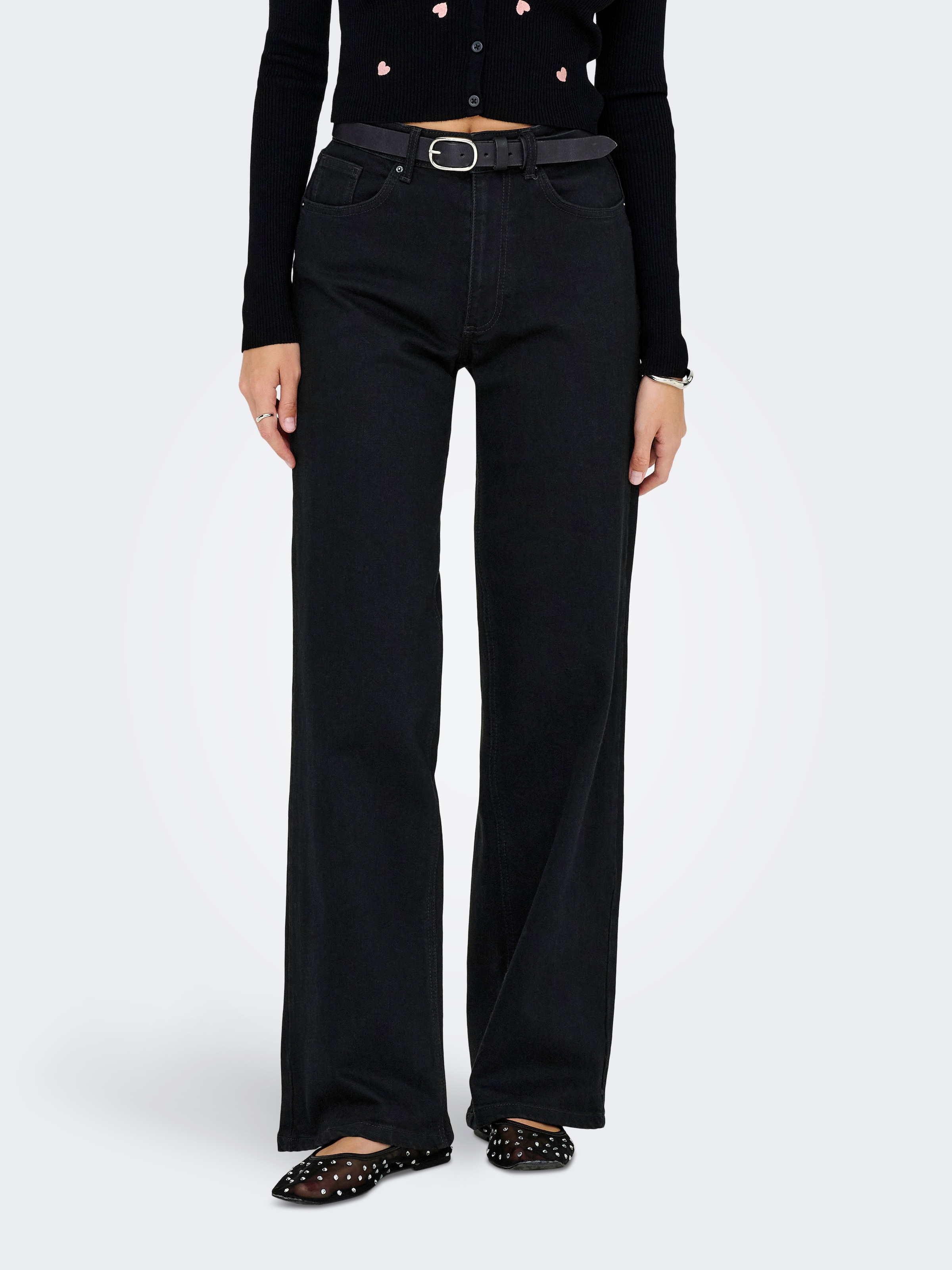 ONLY High-waist-Jeans "ONLJUICY HW WIDE DNM REA670" günstig online kaufen