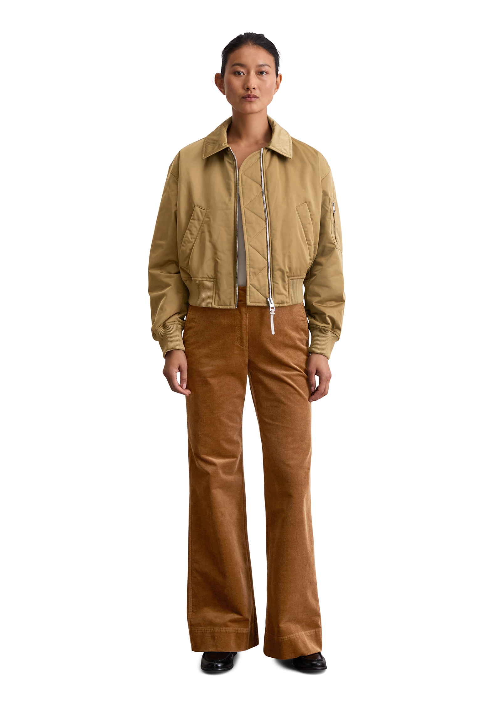 Marc O'Polo Outdoorjacke »aus recyceltem Polyester-Twill«, ohne Kapuze