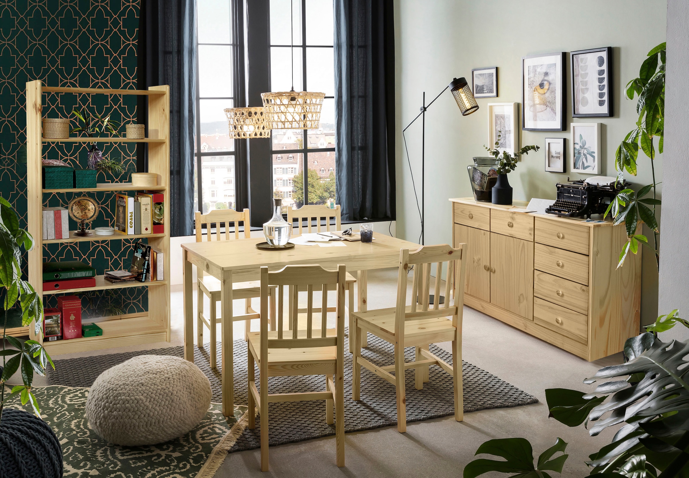 Home affaire Kommode, (1 St.), gefertigt aus massivem Kiefernholz
