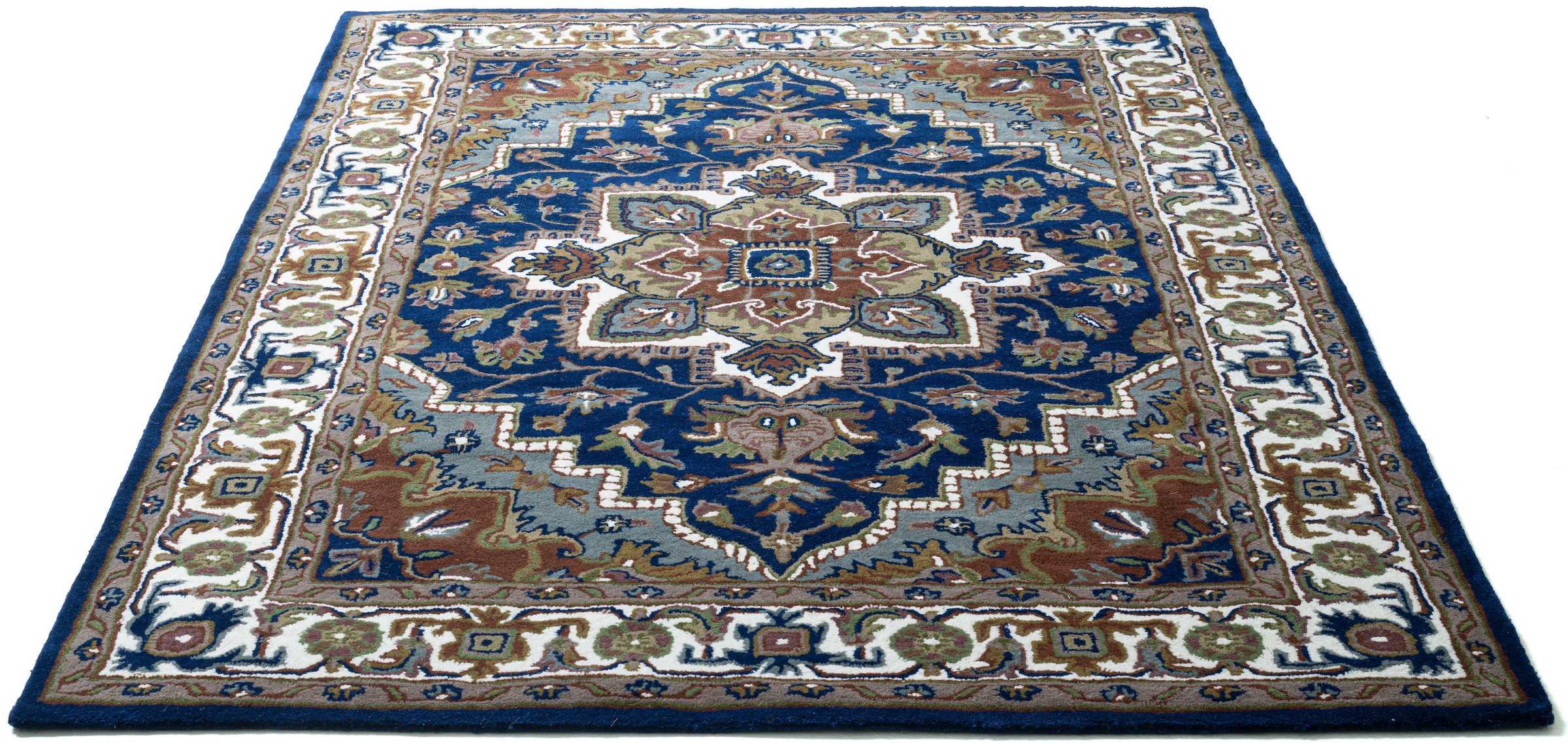 my home Wollteppich "Aman" rechteckig 14 mm Höhe reine Wolle, Orient-Optik, günstig online kaufen