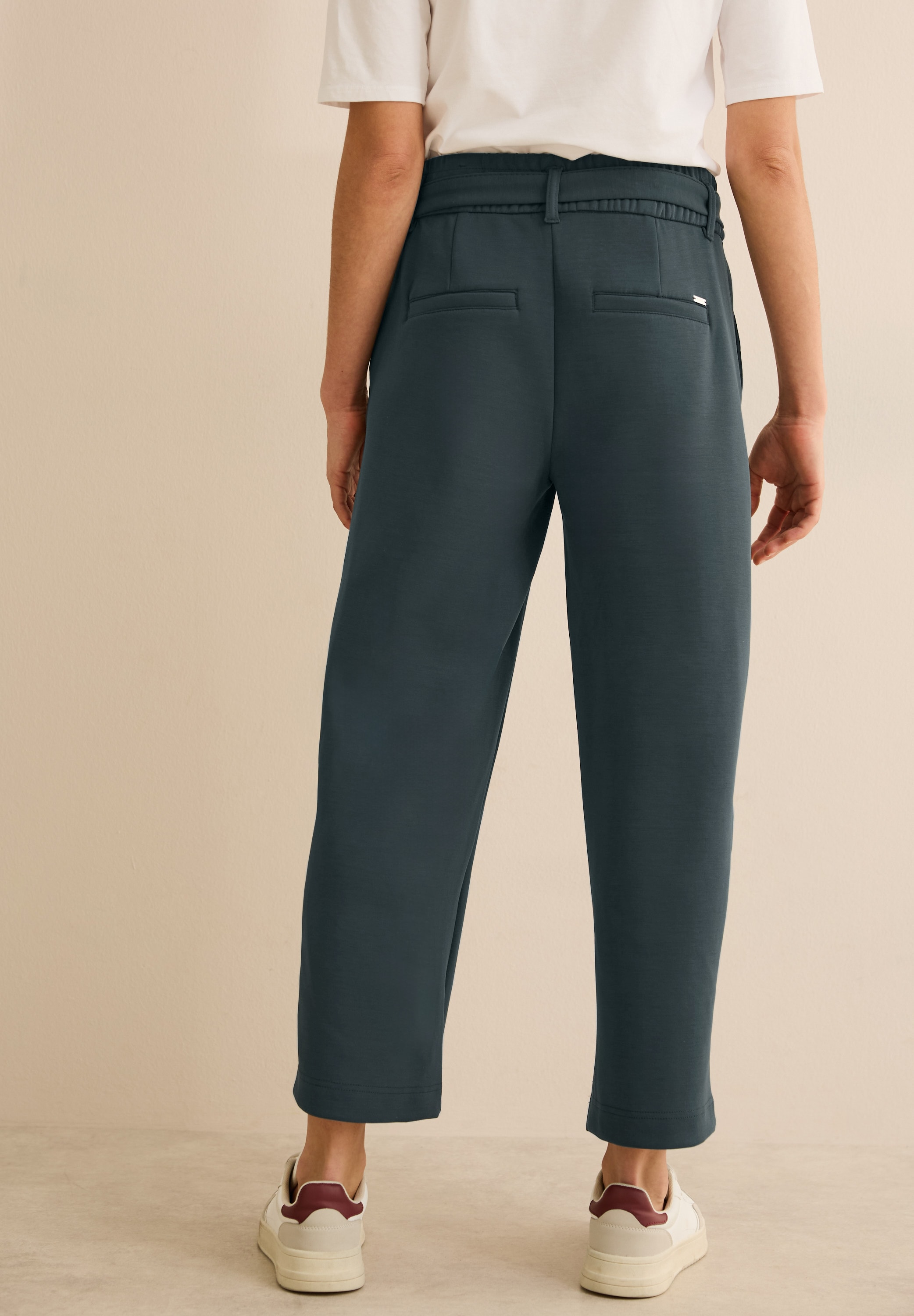 Cecil Stoffhose »Style Neele«, mit Bindegürtel und elastischem Bund