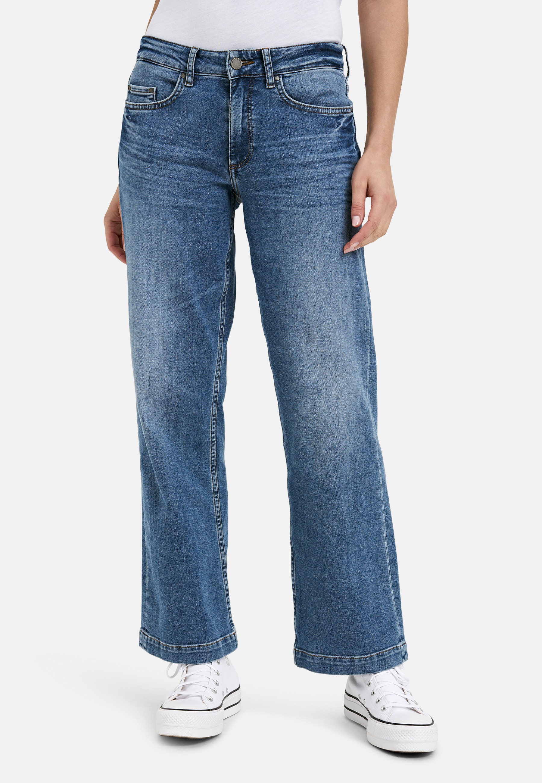 Smith & Soul Straight-Jeans Wide Leg, Mid Rise günstig online kaufen
