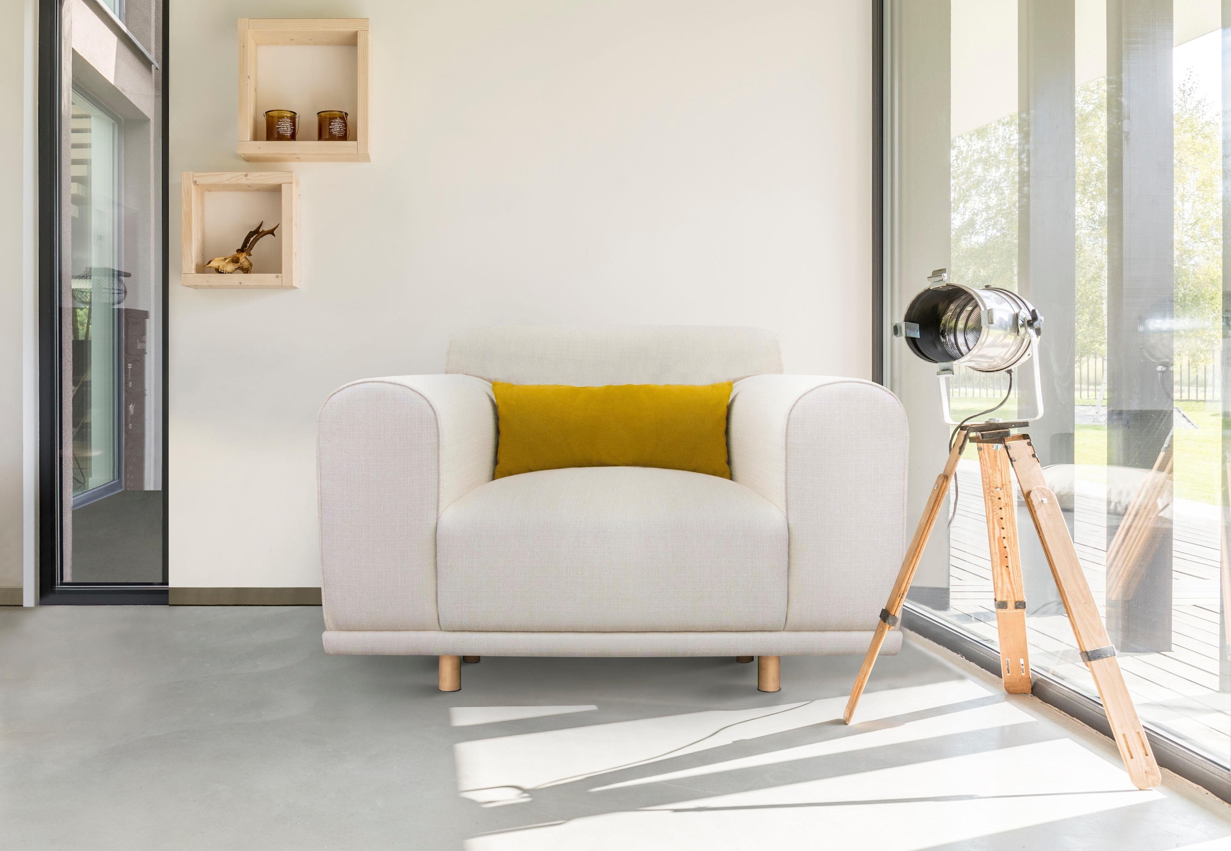 OTTO home Loveseat "Maroon Sessel" in skandinavischem Design, mit losem Kis günstig online kaufen