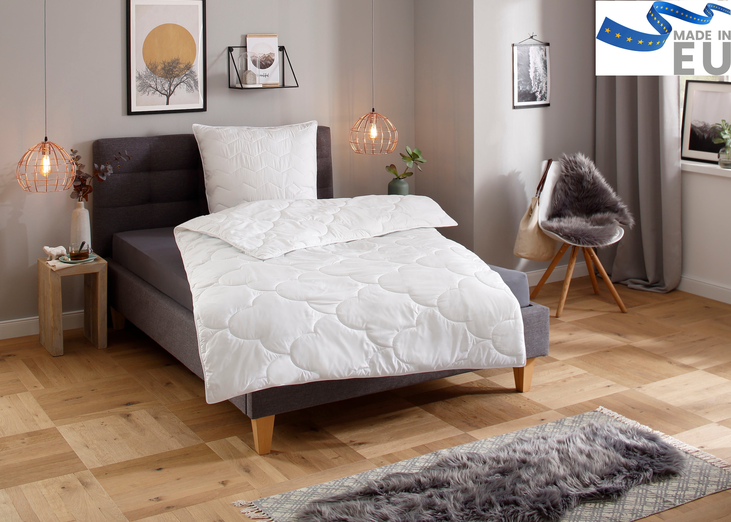 OTTO home Microfaserbettdecke "Mondschein, Bettdecke 135x200 cm, 155x220 cm günstig online kaufen