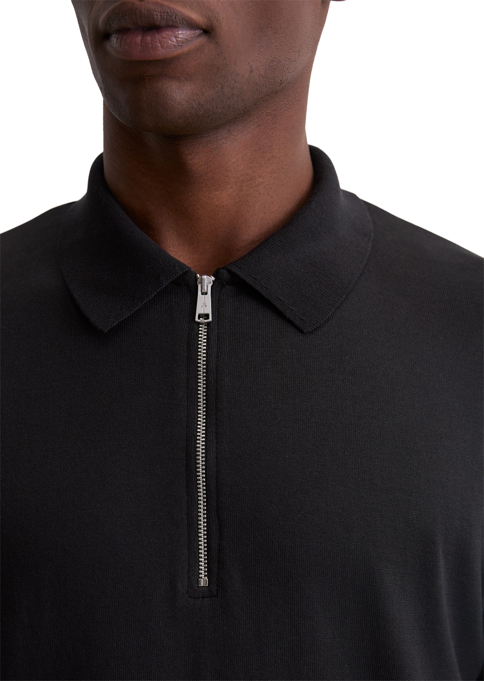 Marc O'Polo Langarmshirt »mit Flachstrickkragen«