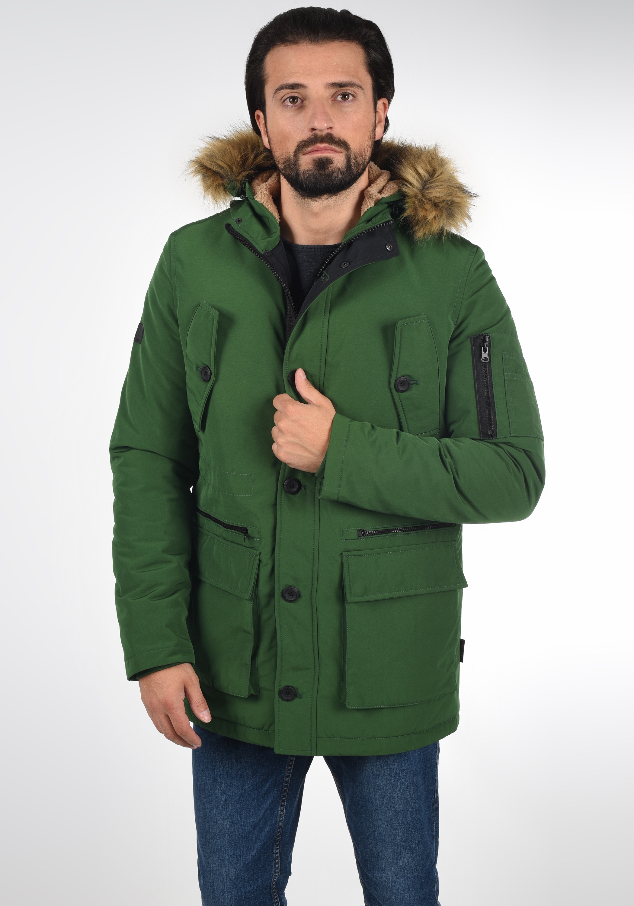 Indicode Langmantel »Parka IDRuffy«
