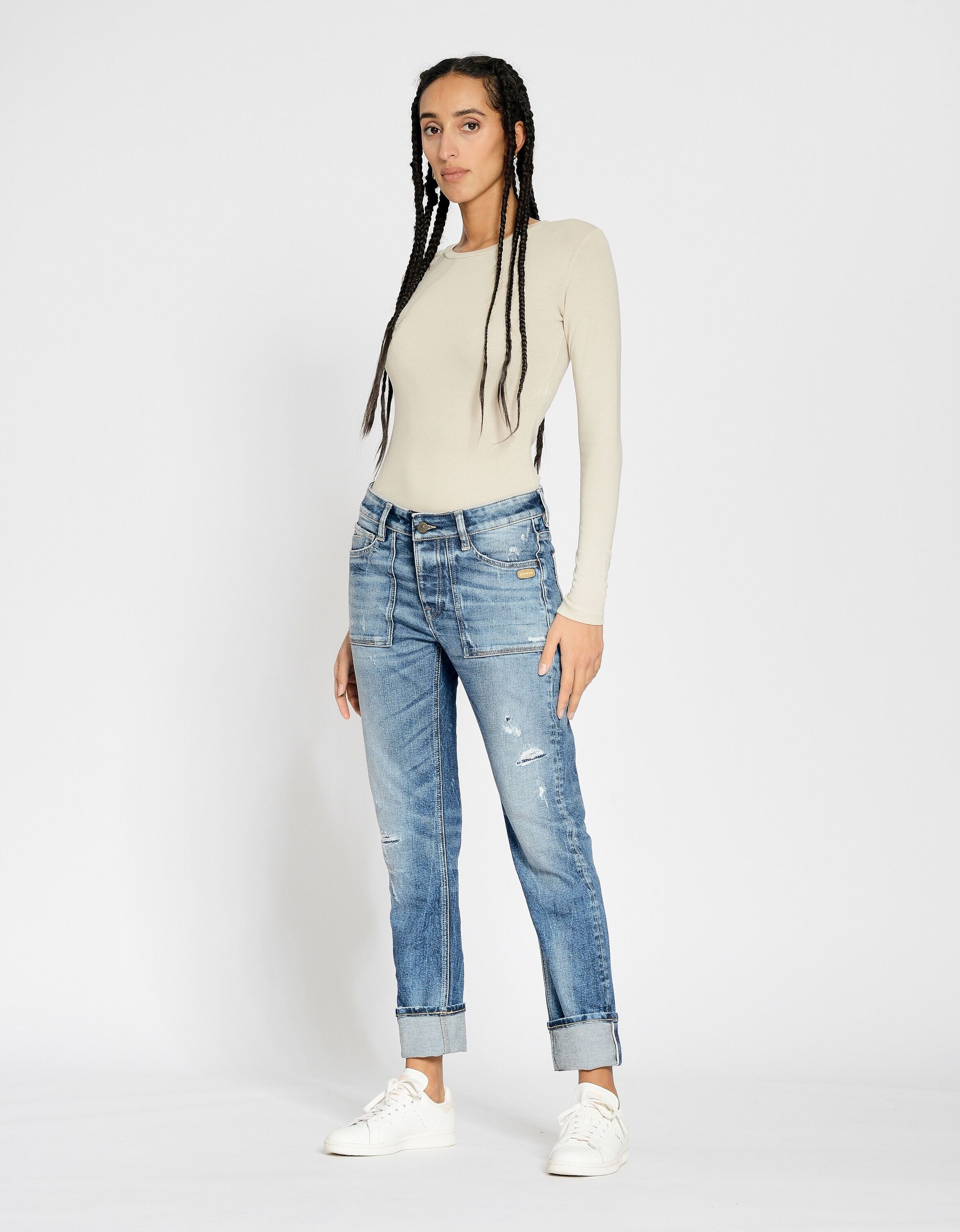 GANG Boyfriend-Jeans »94NICA WORKER« im 5-Pocket-Style
