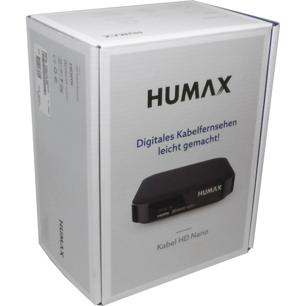 Humax Kabel-Receiver »Kabel HD Nano«, (EPG (elektronische Programmzeitschrift)-Kindersicherung-Automatischer Sendersuchlauf)