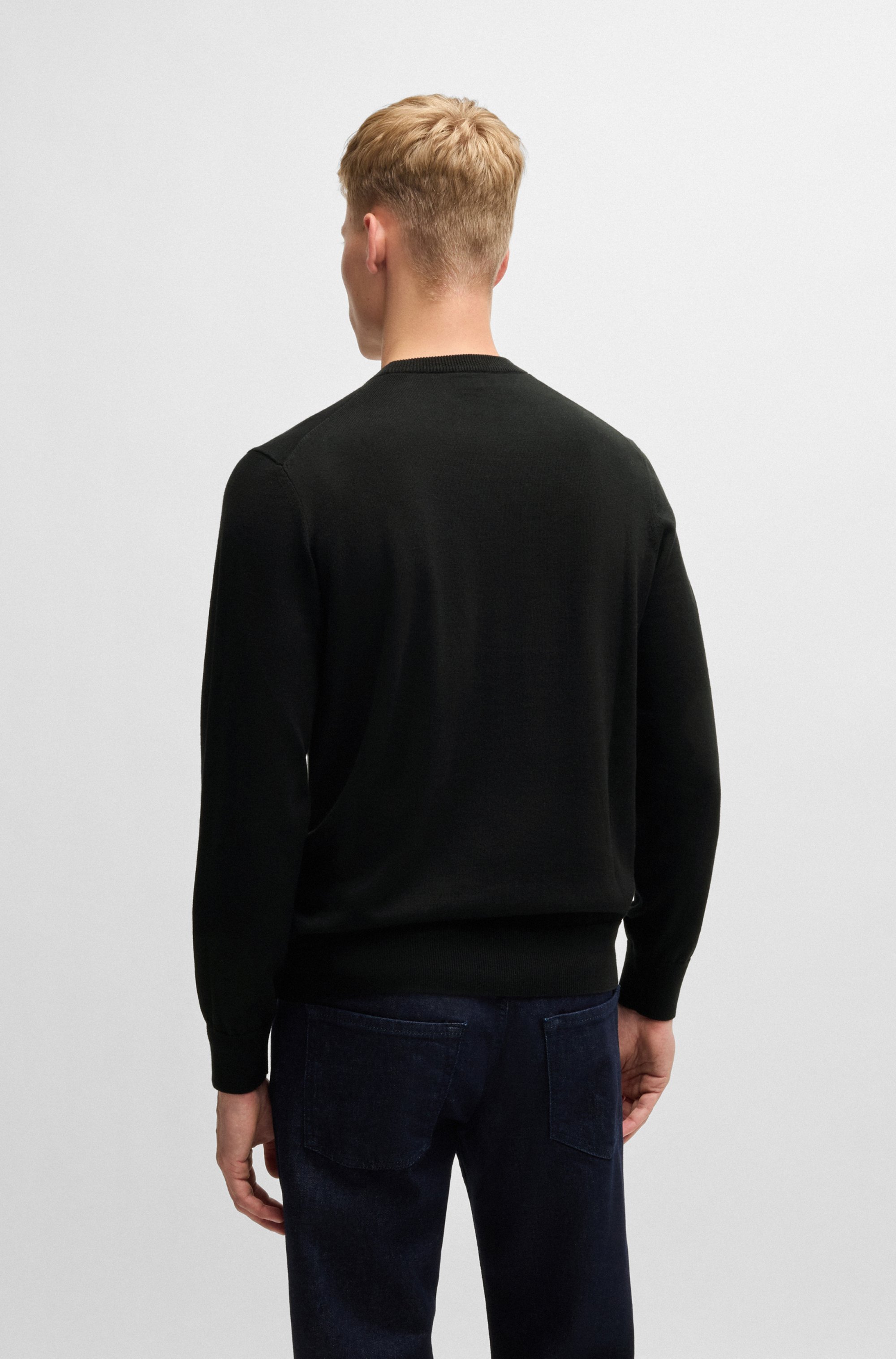 Thumbnail - BOSS ORANGE Strickpullover "Kanovano", mit Rundhalsausschnitt