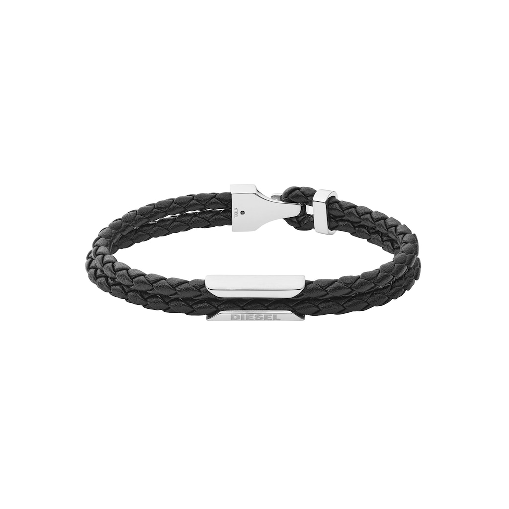 Diesel Armband »Schmuck Edelstahl Armschmuck Lederarmband«