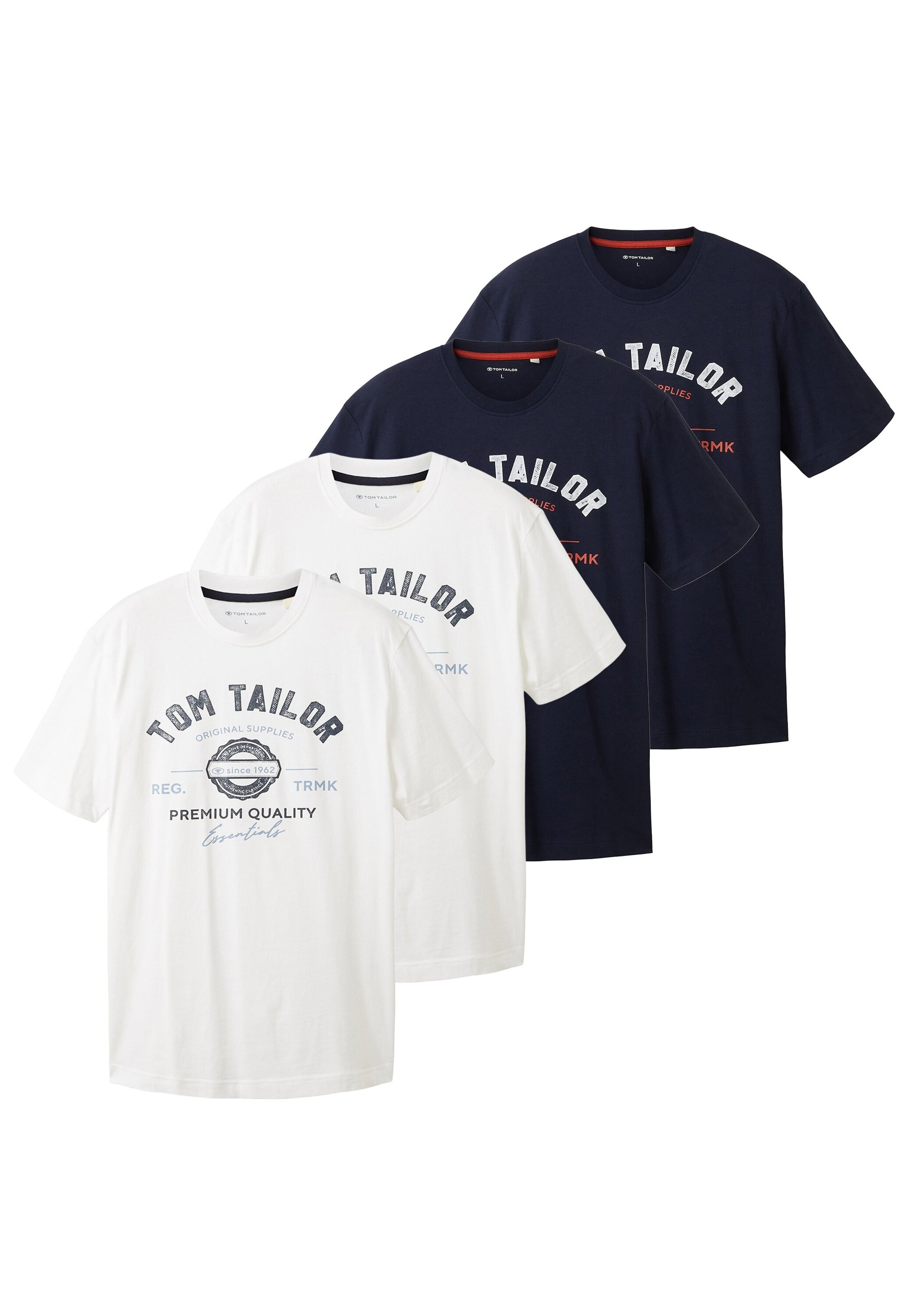 TOM TAILOR T-Shirt »T-Shirt Logo Tee 4er Pack« 4
