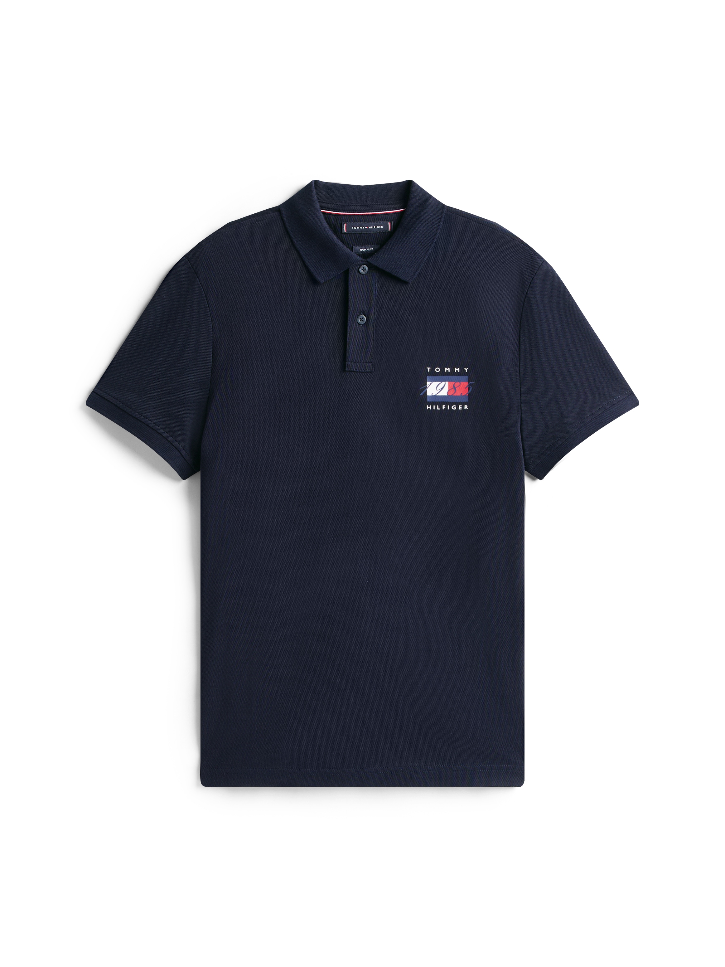 Tommy Hilfiger Poloshirt »FLAG GRAPHIC PIQUE« regular fit, Polokragen, Print