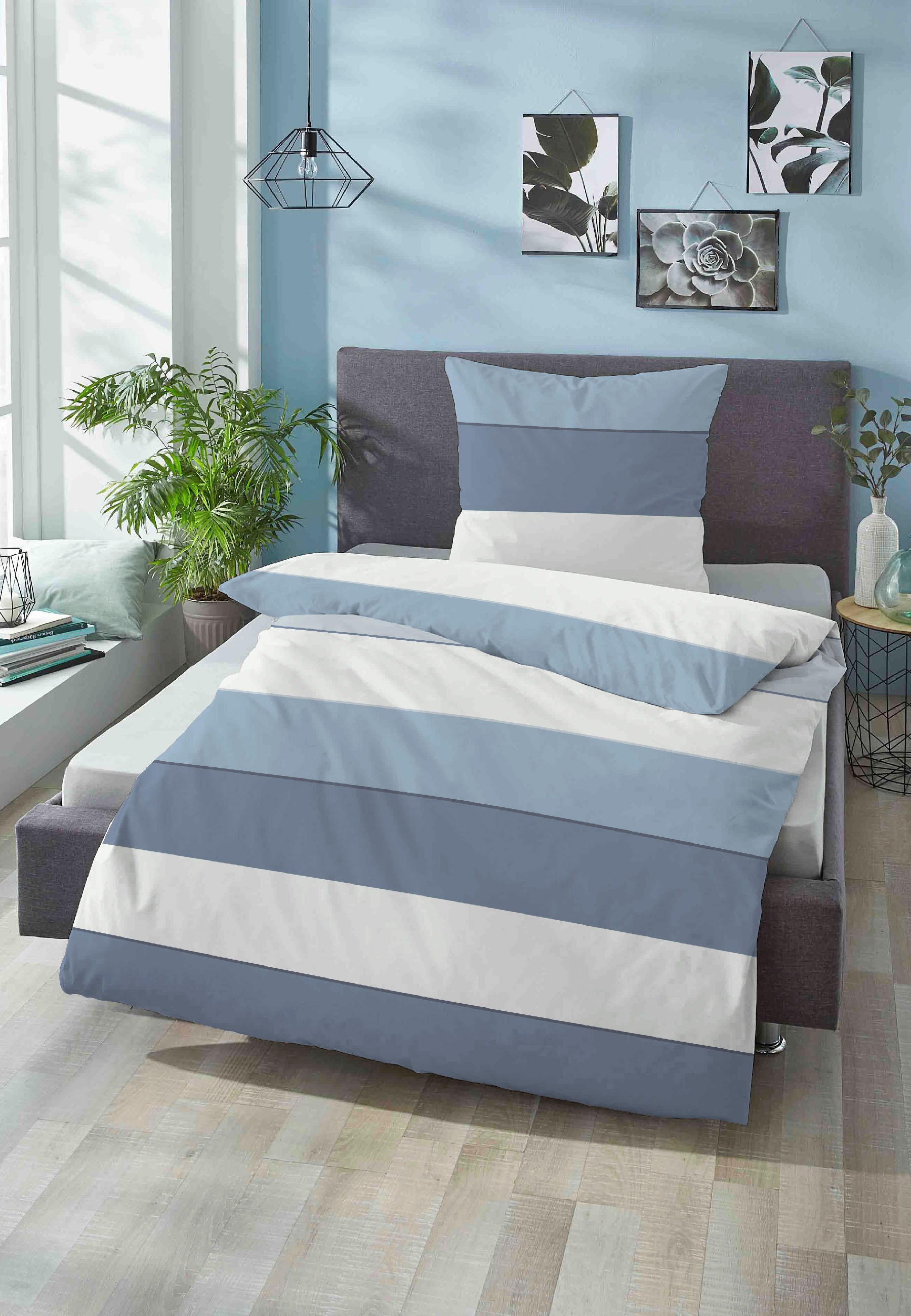 Biberna Bettwäsche "Antonia" 2 Stk. tlg. feiner Glanz + weicher Griff, pfle günstig online kaufen