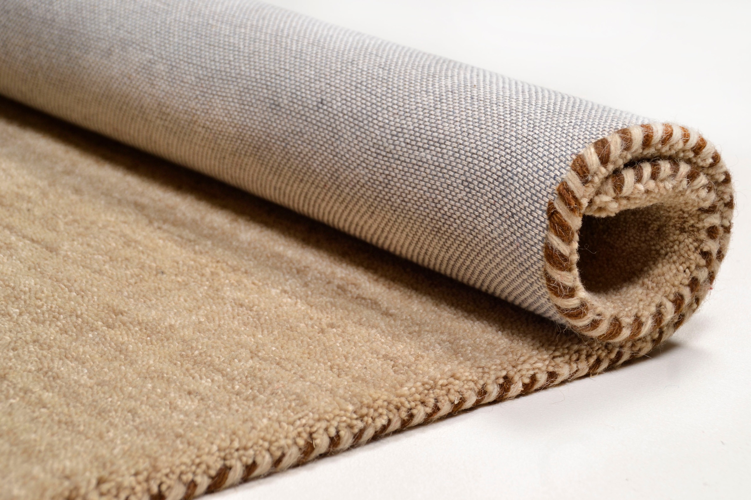 THEKO Wollteppich »Haltu Uni« rechteckig 17 mm Höhe Handweb Teppich, reine Wolle, Uni-Farben, meliert, handgewebt