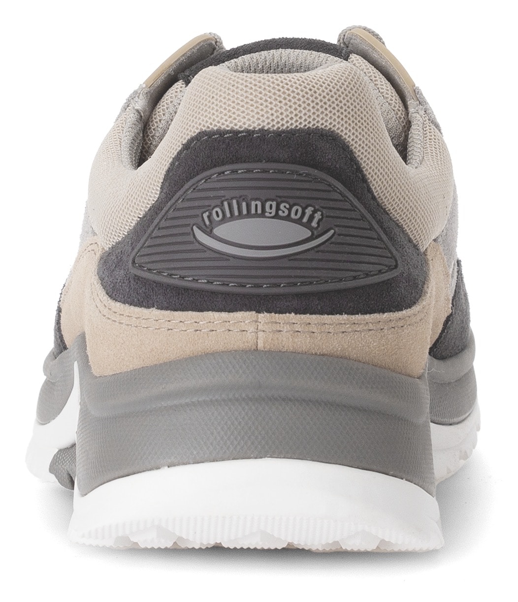 Gabor Rollingsoft Keilsneaker, Freizeitschuh, Halbschuh, Schnürschuh mit Wechselfußbett, Weite G