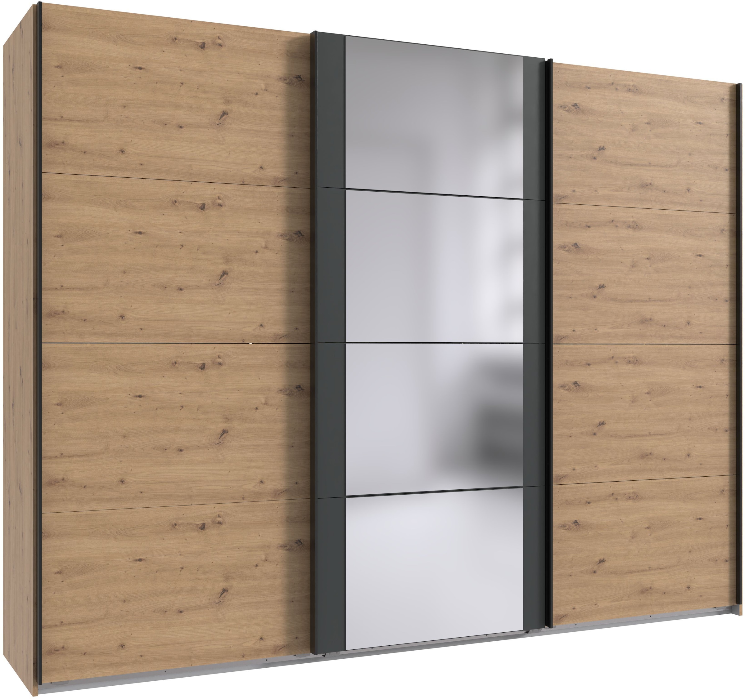 Wimex Schwebetürenschrank "Bern Schiebetürenschrank" Schrank mit zusätzlicher Innenausstattung, Garderobe