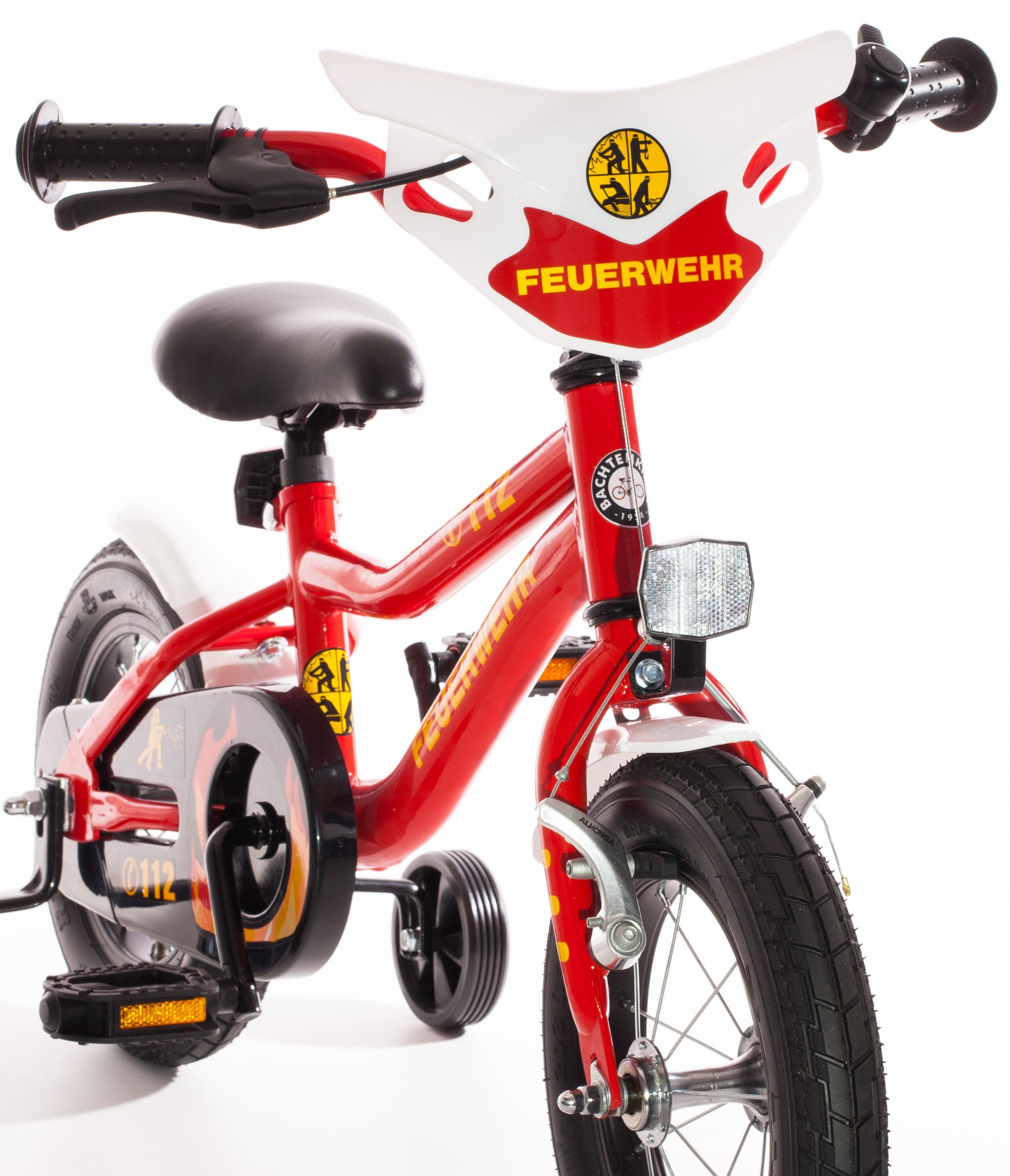 Bachtenkirch Kinderfahrrad Feuerwehr, 1 Gang Fahrrad