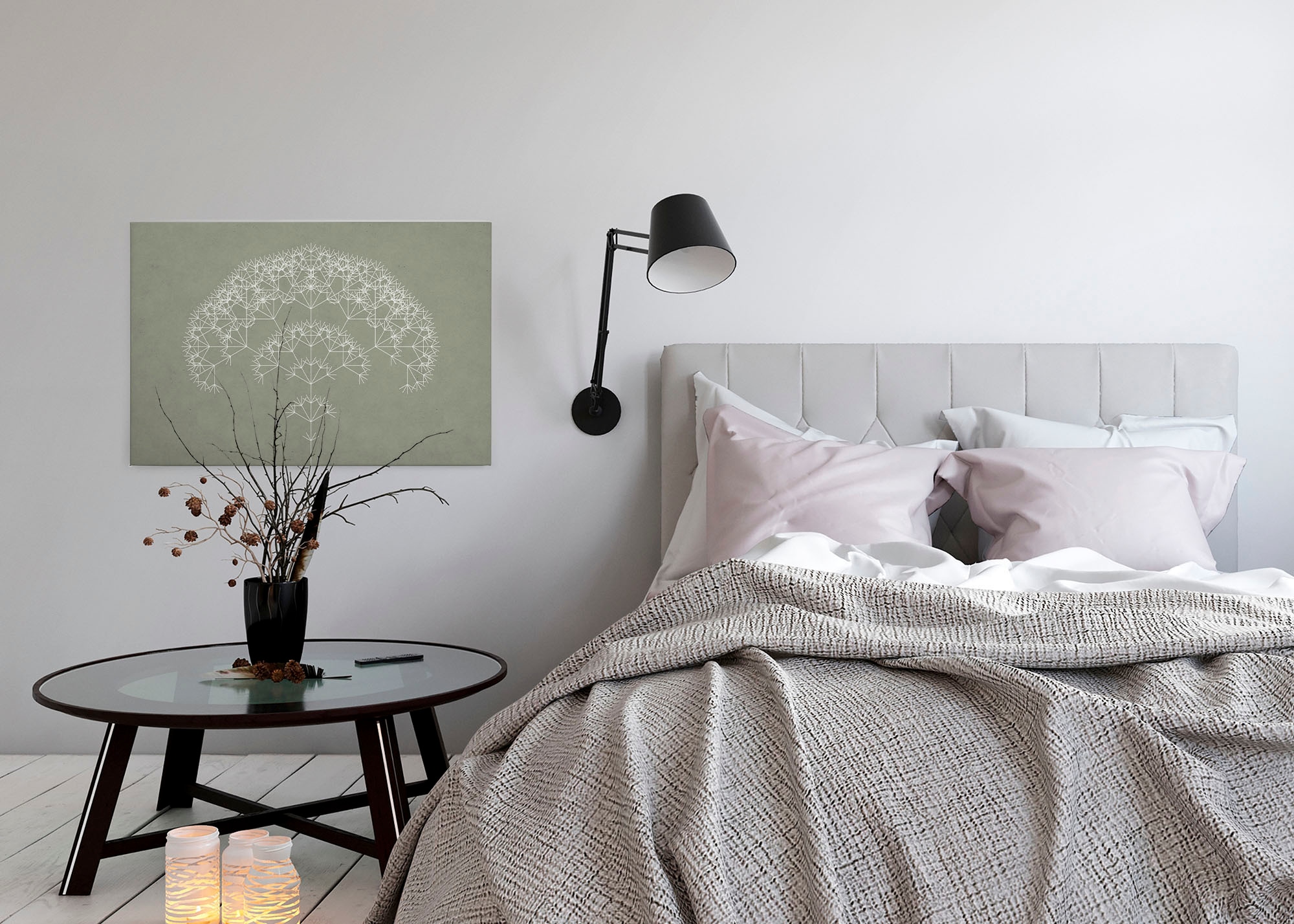 A.S. Création Leinwandbild »trees 3«, Kunst-Abstrakt-Kinder, (1 St.), Keilrahmen Bild Baum Grafisch Leinwand-Bild Wohnzimmer modern Wandbild