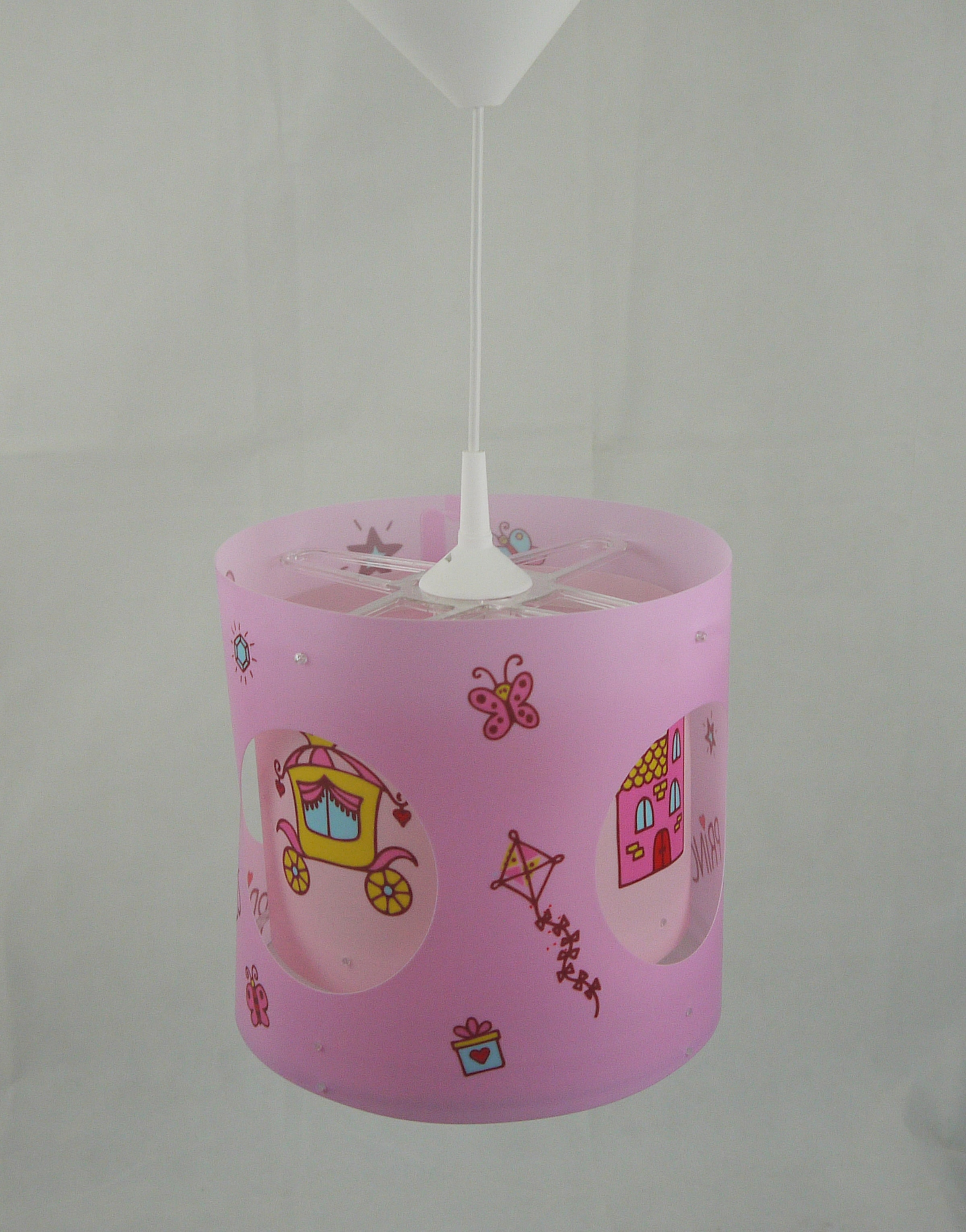 NIERMANN Hängeleuchte "Dreh-Pendelleuchte Prinzessin, Kinderzimmer, Kinderlampe", 1, Ø 25cm H: 27cm, 1 Stk., bunt, Kinderzimmer, Leuchten, Der innere