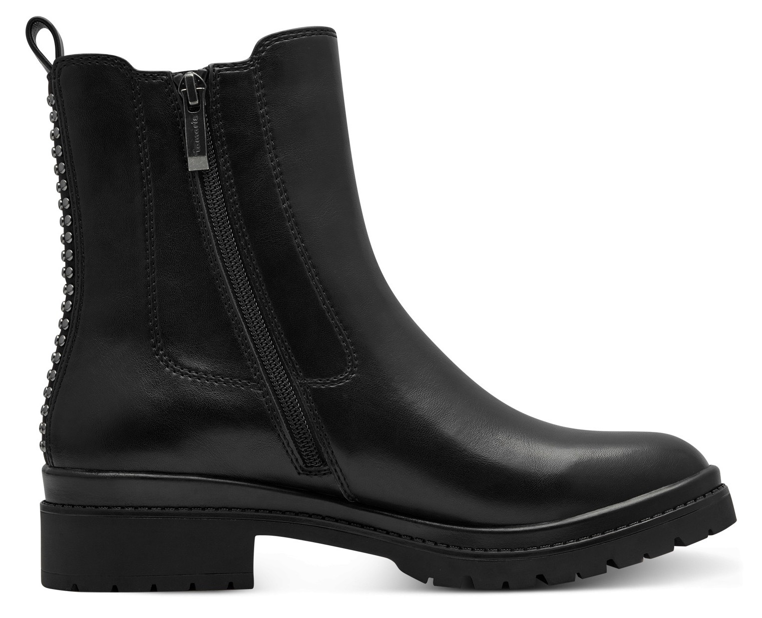 Tamaris Chelseaboots, Blockabsatz, Businessschuh, Stiefelette mit bequemem Stretcheinsatz