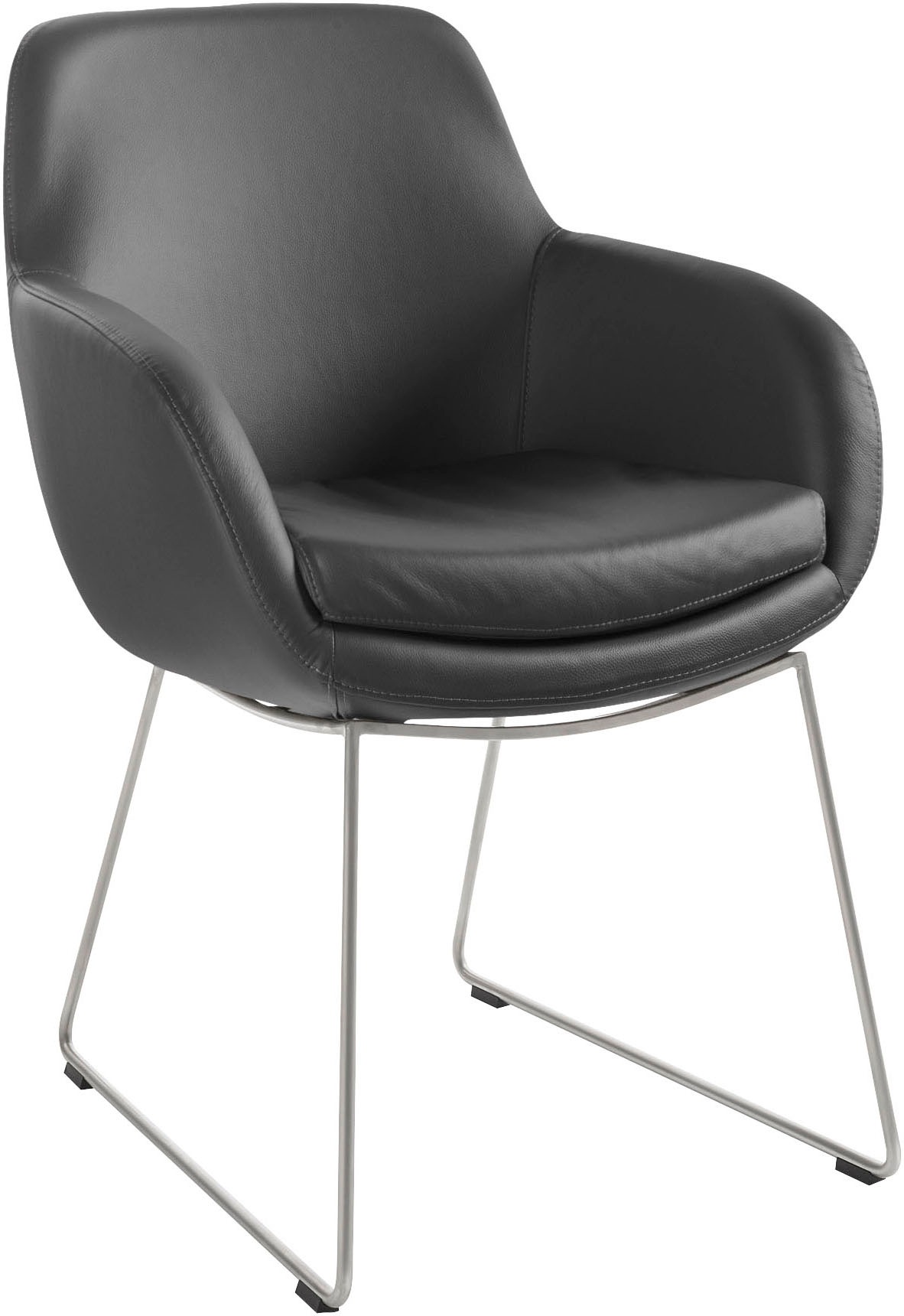 Esszimmerstuhl MUSTERRING, B:62cm H:86cm T:66cm, grau, Stühle, "Tavia"