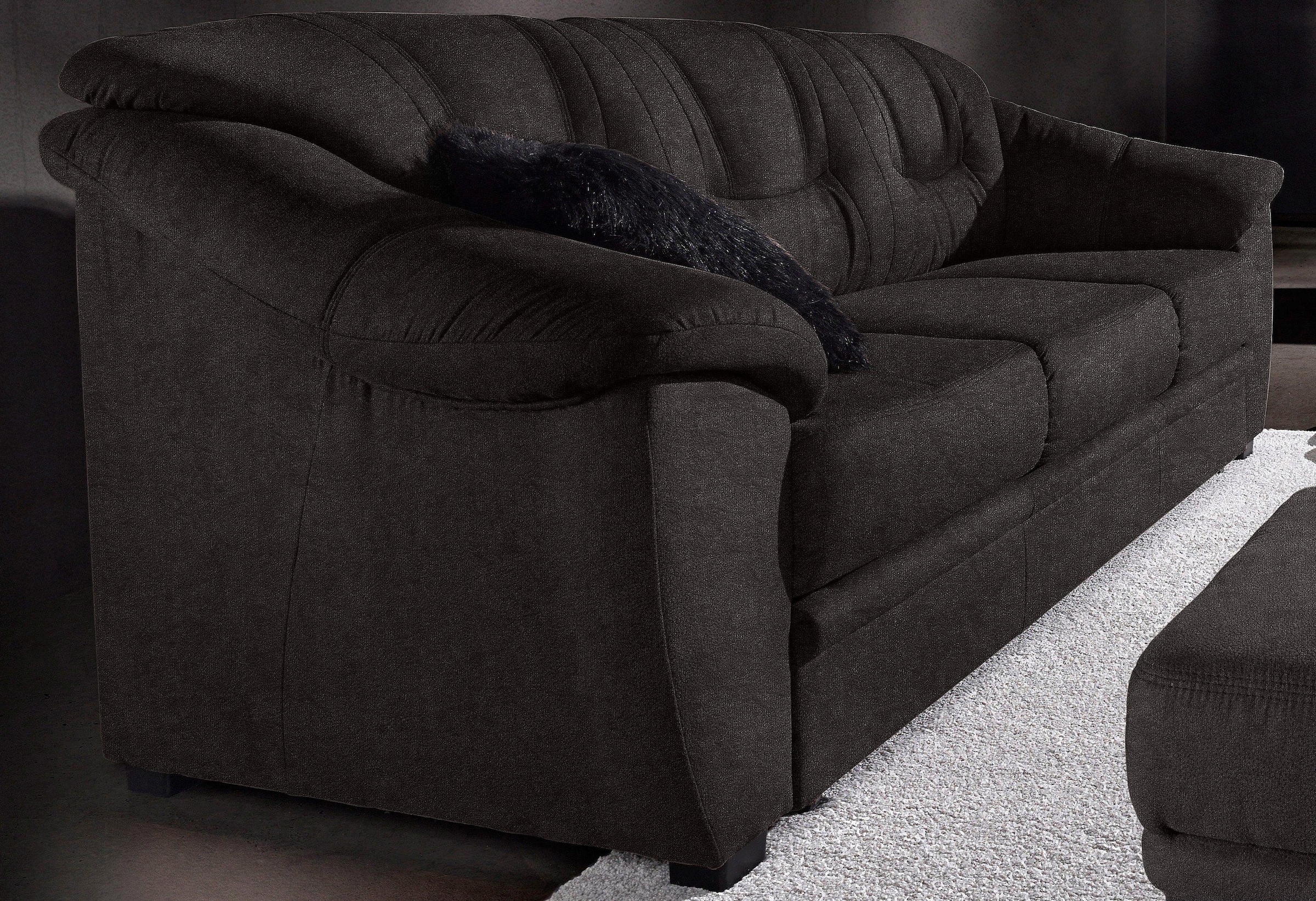 sit&more 3-Sitzer "Safira, B: 198 cm, Bettfunktion optional, Federkern-Polsterung" inklusive komfortablem Federkern, wahlweise mit Schlaffunktion