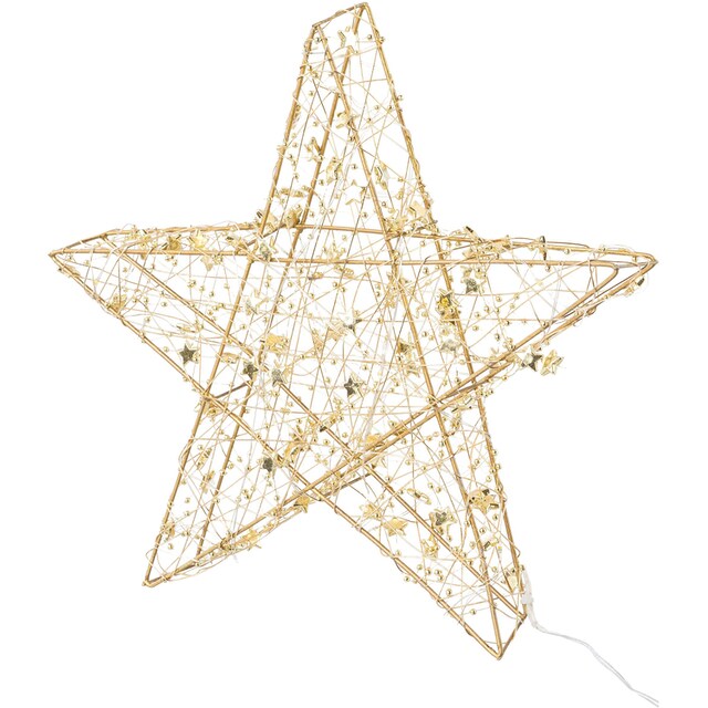 Creativ light LED Stern »Weihnachtsstern, Weihnachtsdeko«, aus Draht, mit  30 LED's, Ø 30 cm, mit Timerfunktion kaufen | BAUR