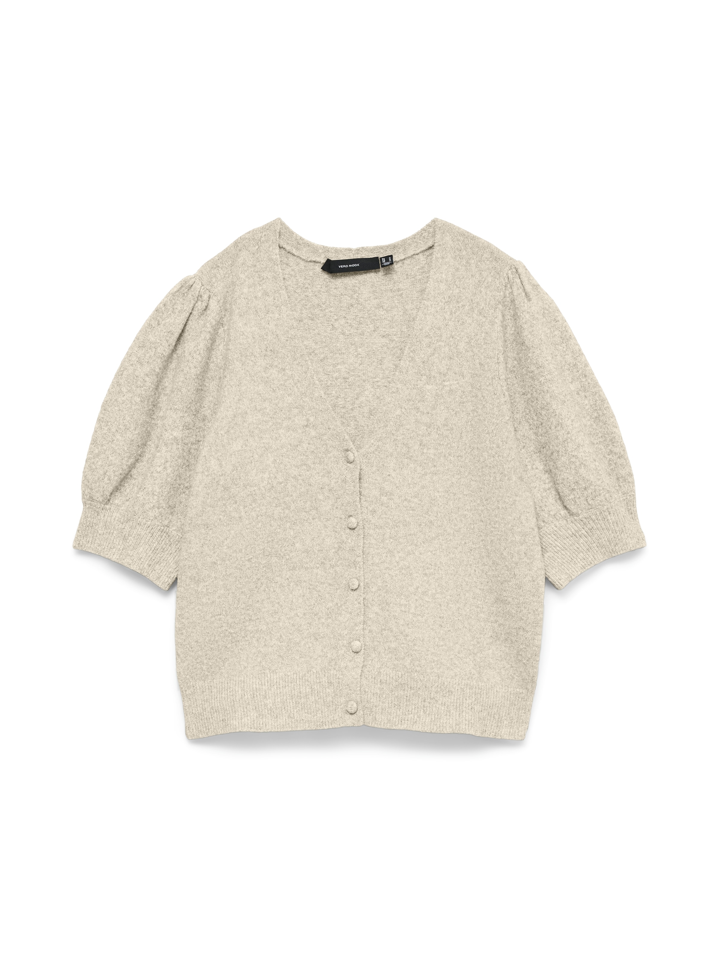 Vero Moda Strickjacke »VMDOFFY 2/4 V-NECK CARDIGAN NOOS« Materialmix