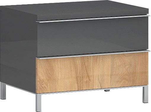 OTTO home Nachtkonsole "Onyx, Nachttisch mit 2 oder 3 Schubladen, UV Lackie günstig online kaufen