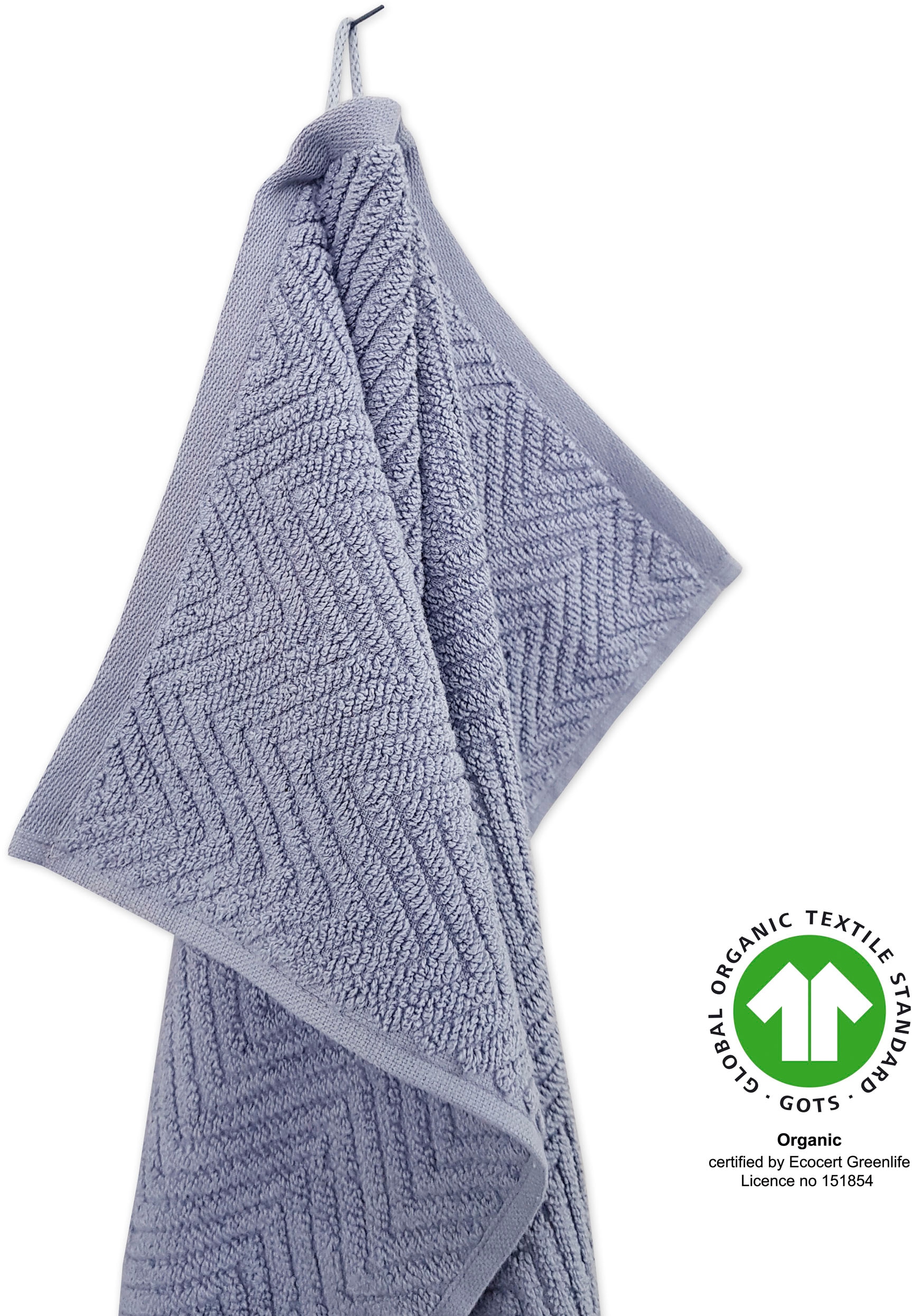 framsohn frottier Handtuch Set »Ocean Bio«, (2 St., 2er Set Handtücher 50 x 100 cm), hergestellt in Österreich, mit Kordel, gedrehter Bauschzwirn