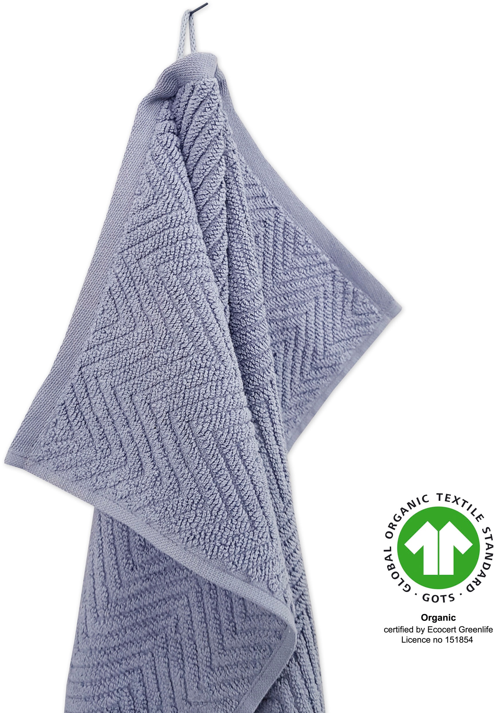 Thumbnail - framsohn frottier Handtuch Set "Ocean Bio" hergestellt in Österreich, mit Kordel, gedrehter Bauschzwirn