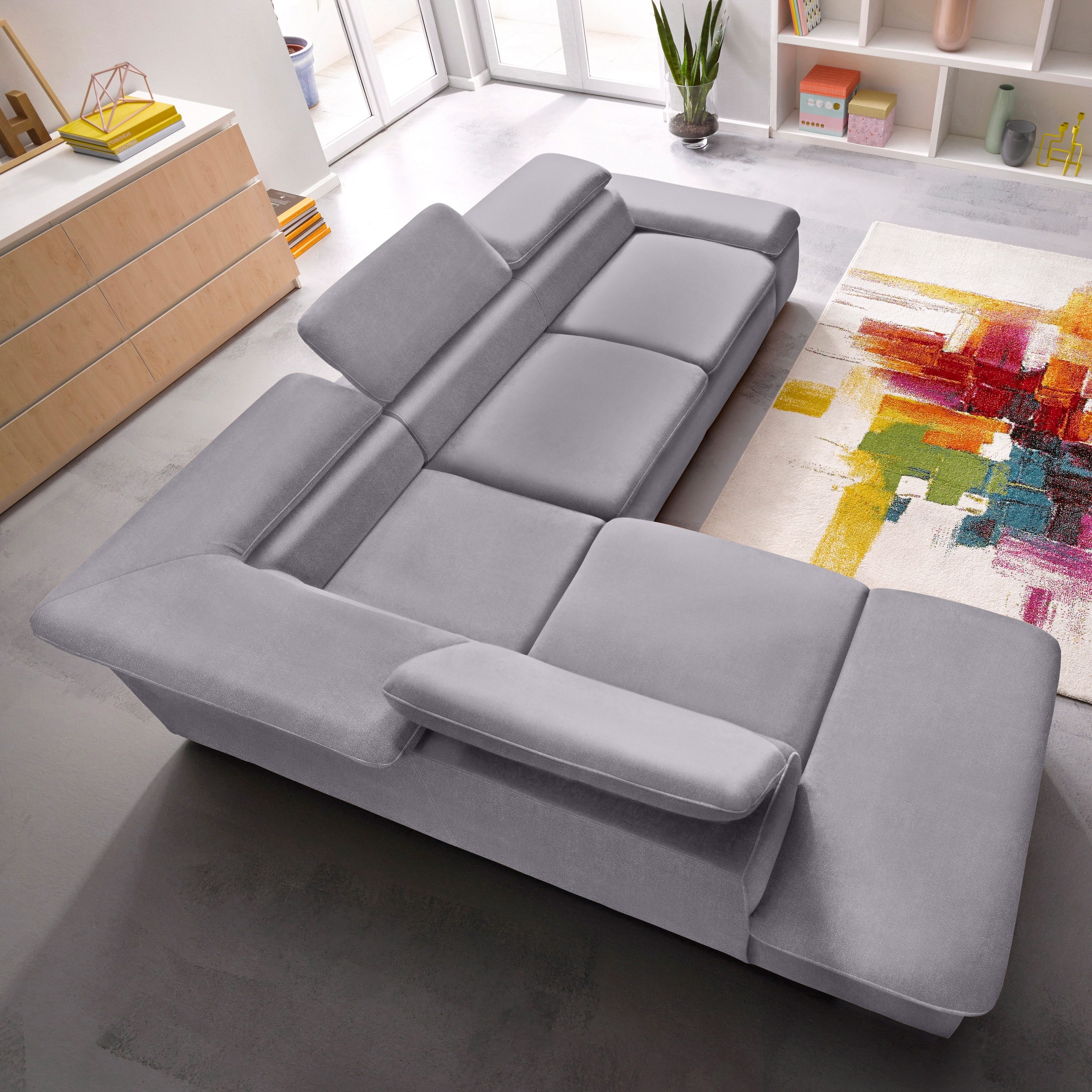 sit&more Ecksofa "Alcatraz L-Form" wahlweise mit Schlaffunktion