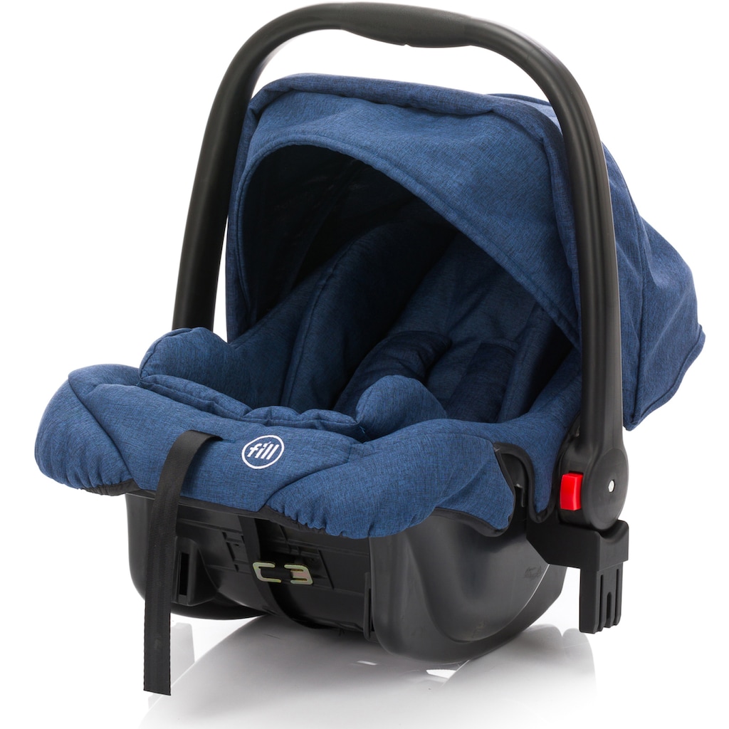 Fillikid Kombi-Kinderwagen »Panther, blau/melange«, 22 kg