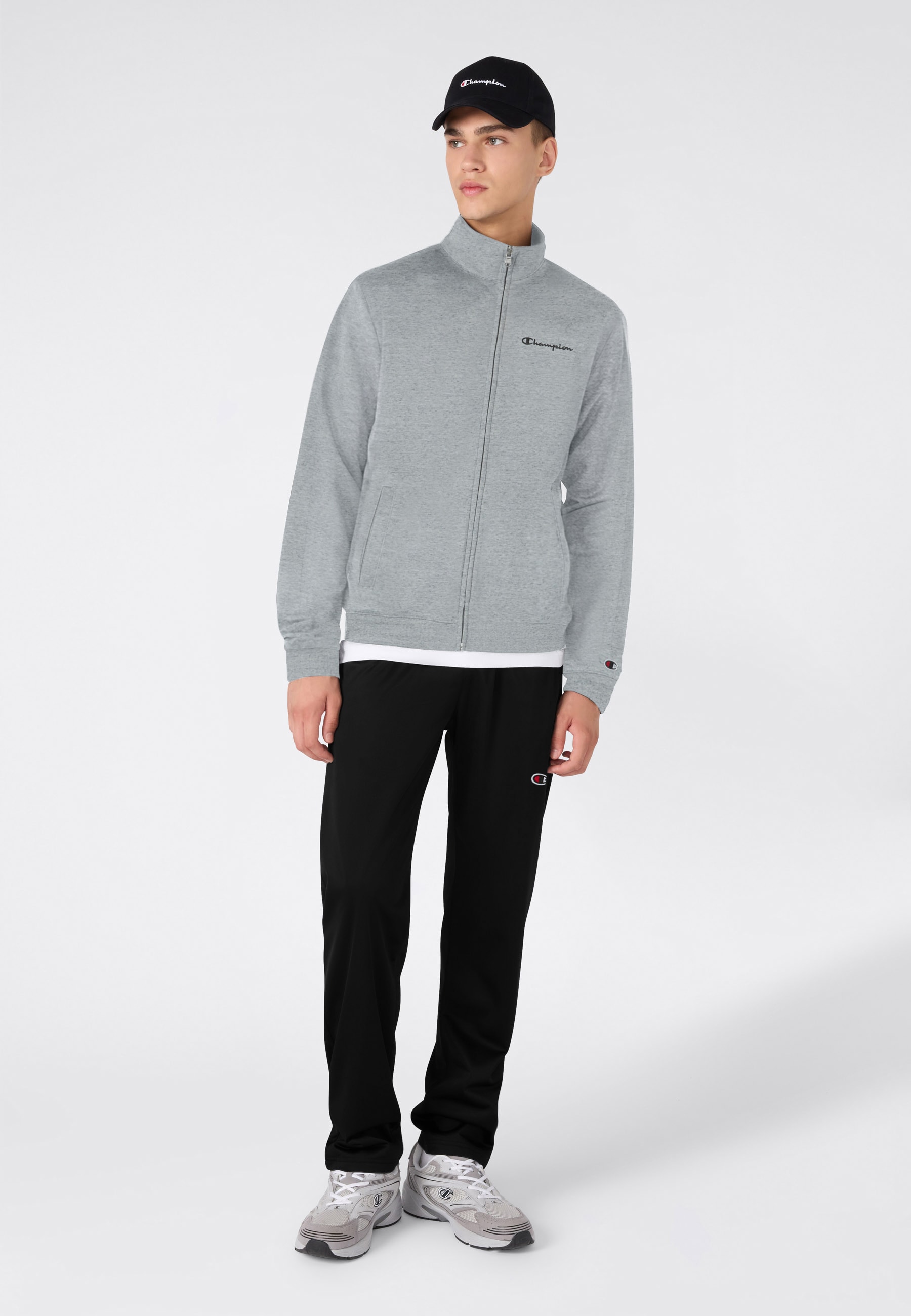 Champion Jogginganzug "Terry Full Zip Sweatshirt" 2 tlg. zweiteiliges Set, aus Baumwolle und Polyester, bequeme Passform