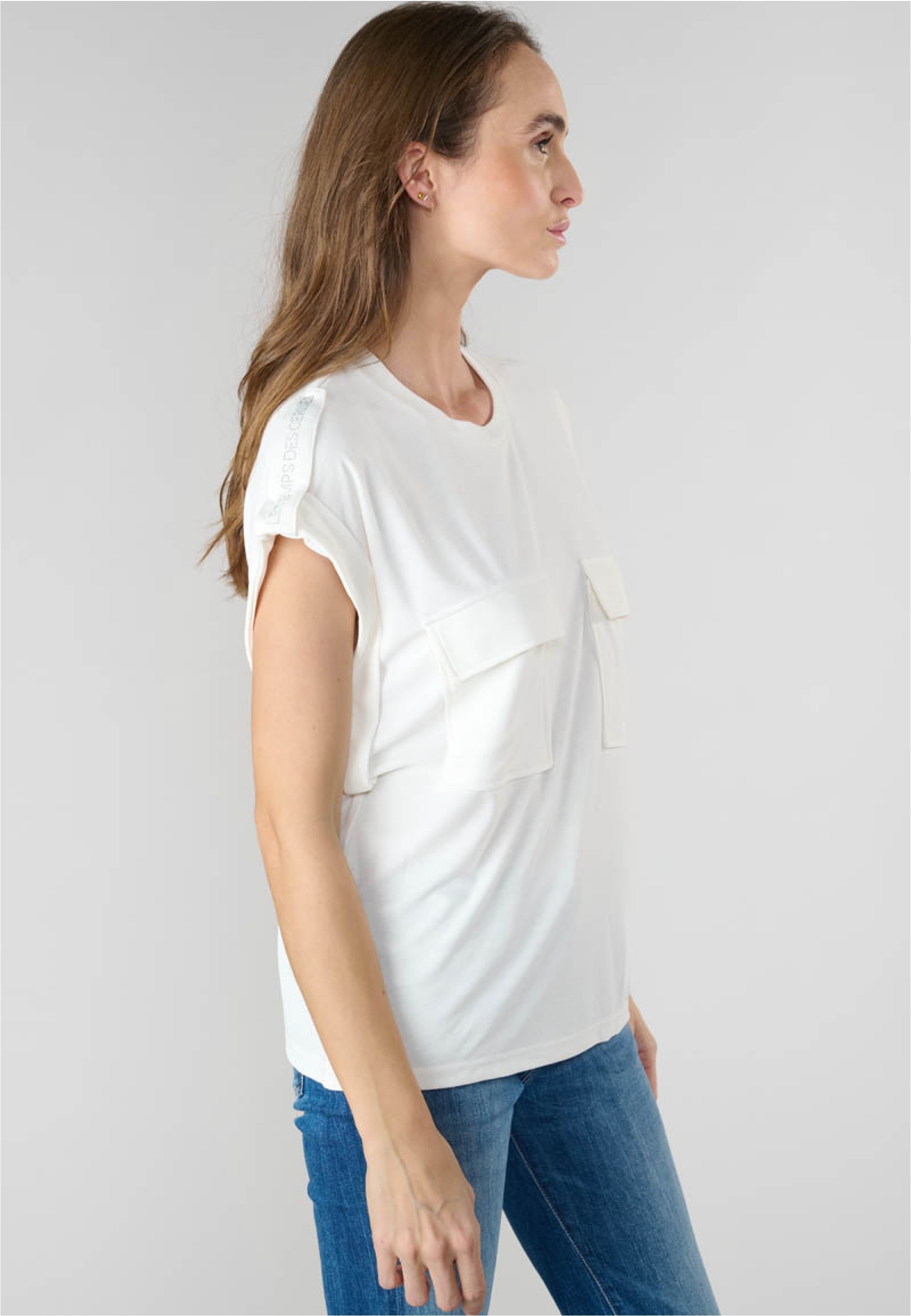 Le Temps Des Cerises T-Shirt »FREESIA«, mit stylischen Brusttaschen