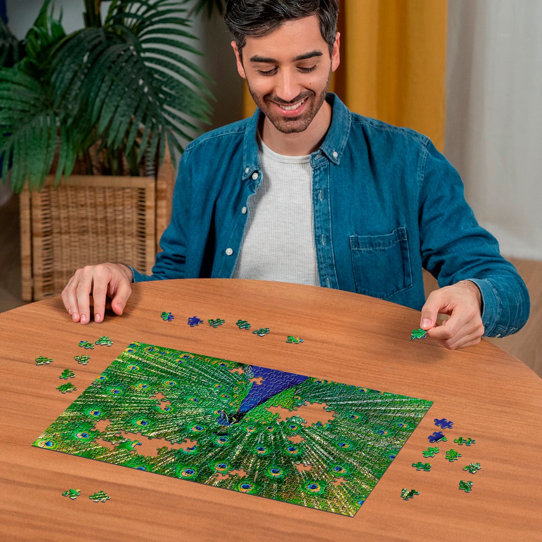 Ravensburger Puzzle »Colorful Animals, Peacock«, Made in Germany