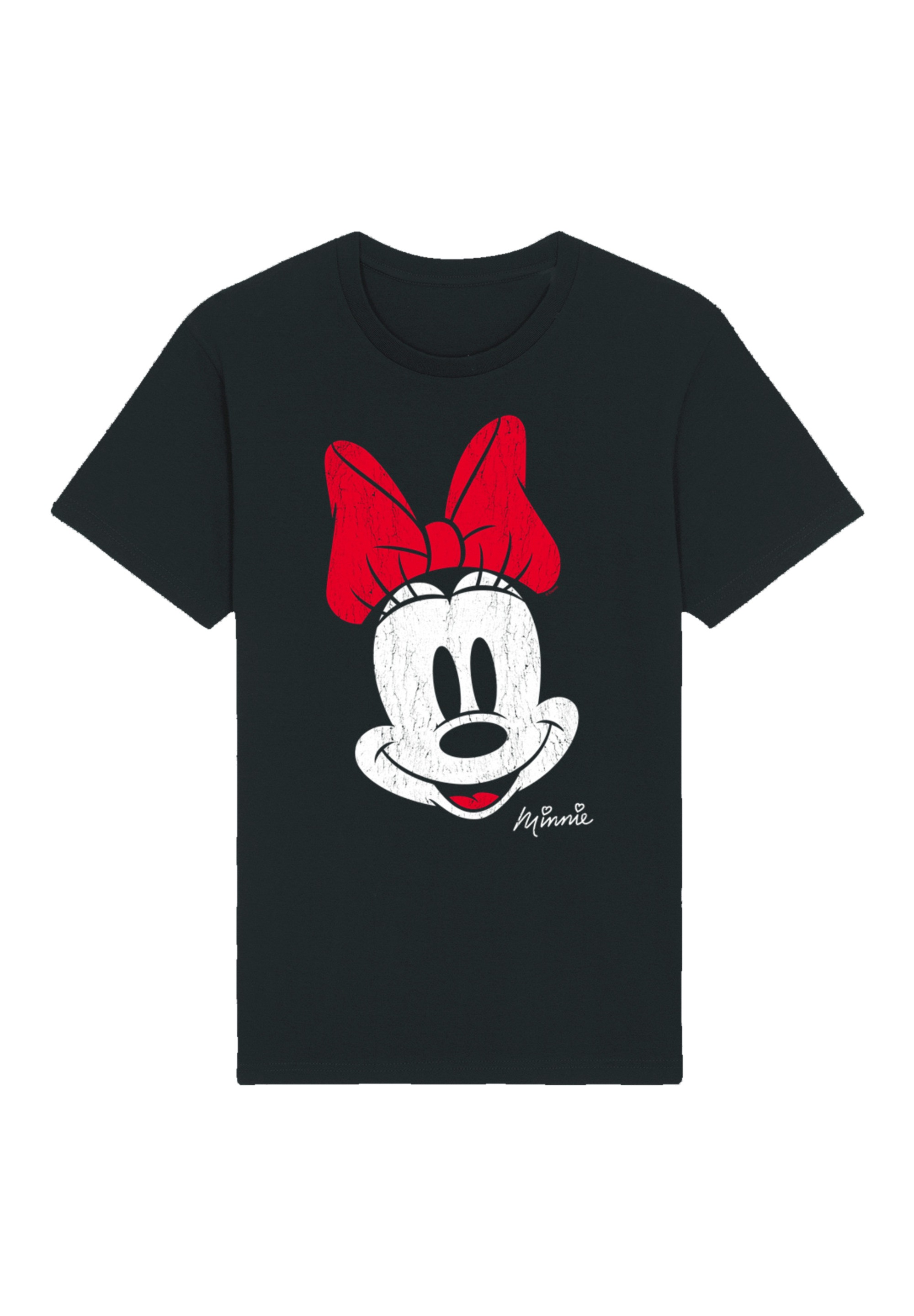 F4NT4STIC T-Shirt »Disney Micky Maus Minnie Gesicht Vintage Look«, Premium Qualität
