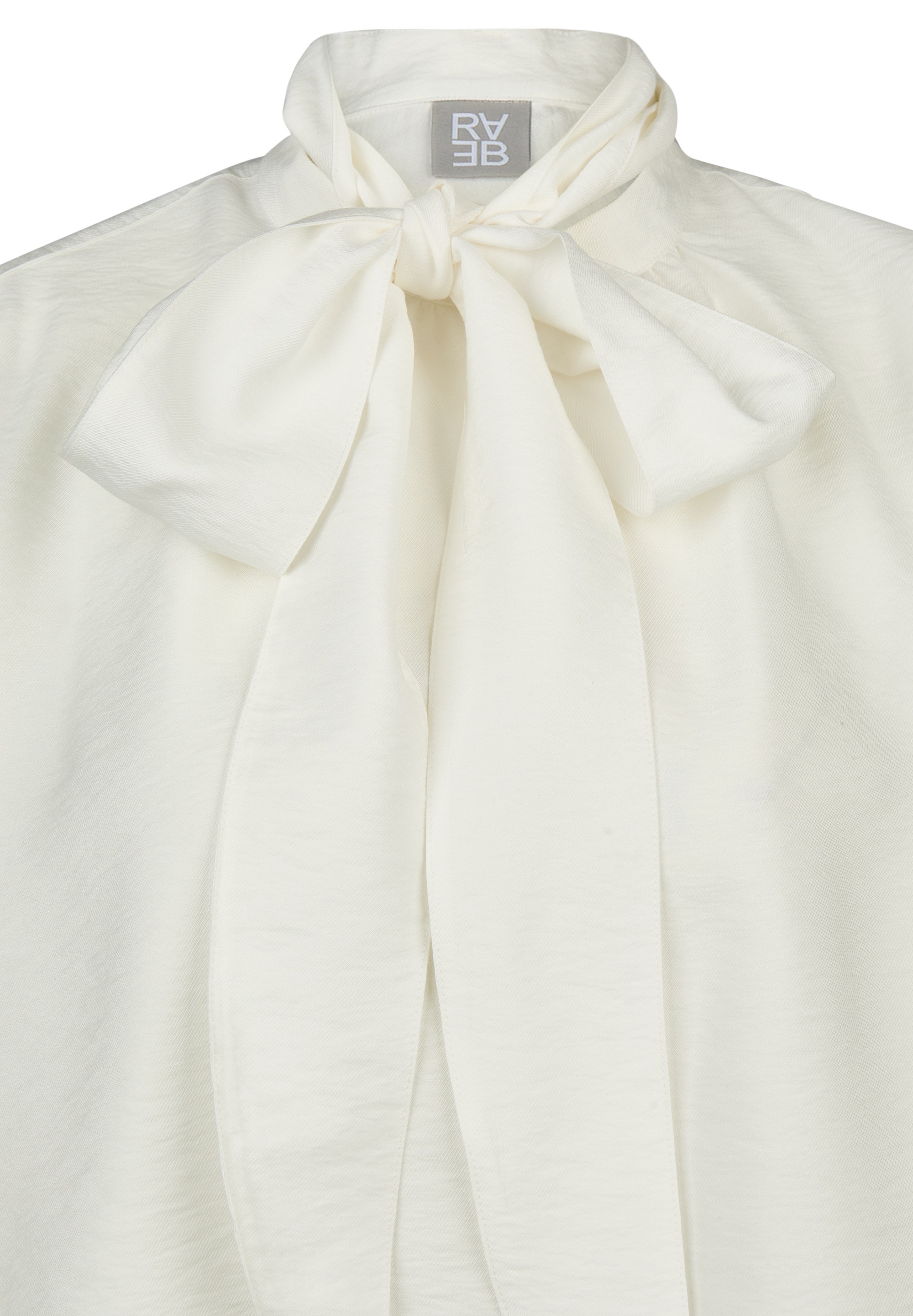 Rabe Langarmbluse Viskose-Bluse mit großer Schleife