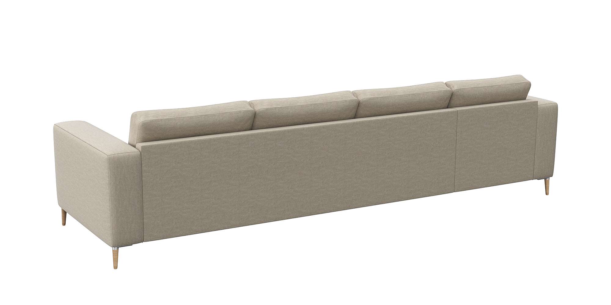 Thumbnail - FLEXLUX Ecksofa "Fiore, super bequem durch hochwertigen Sitzaufbau mit Kaltschaum", breite Armlehnen, Füße Alu+ Eiche, L...
