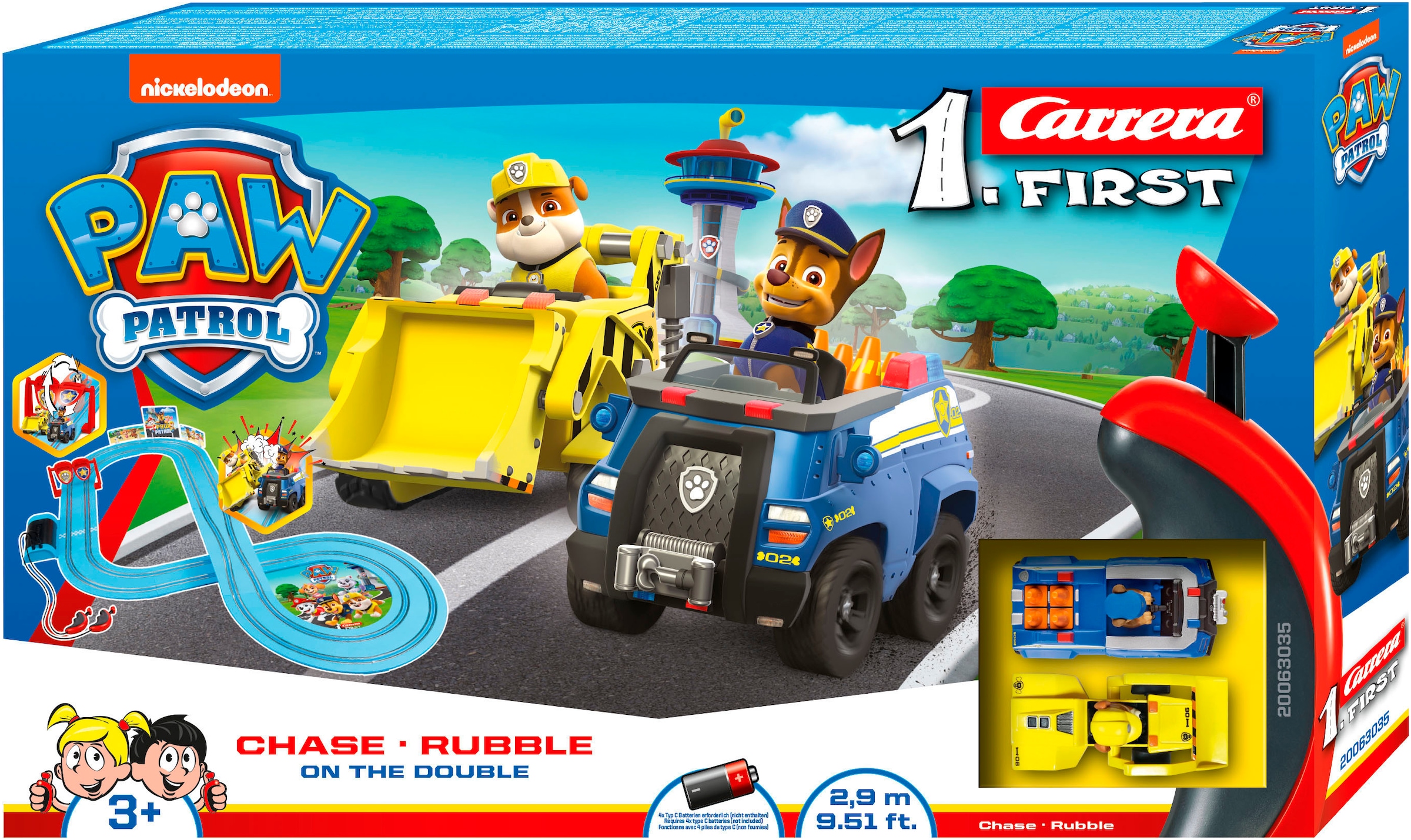 Autorennbahn »Carrera® First - PAW PATROL - On the Double«