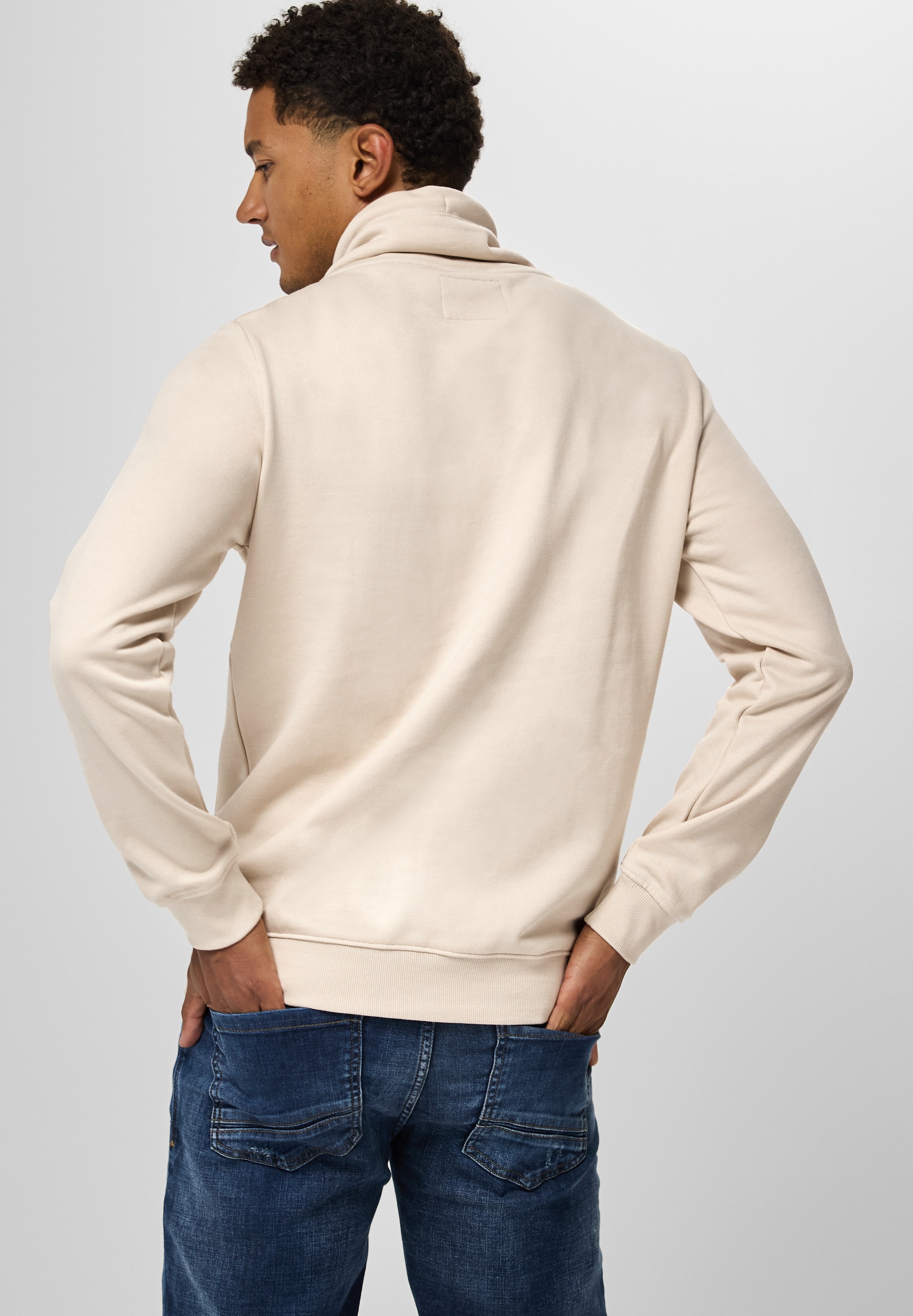 STREET ONE MEN Sweatshirt, im soften Baumwoll-Mix