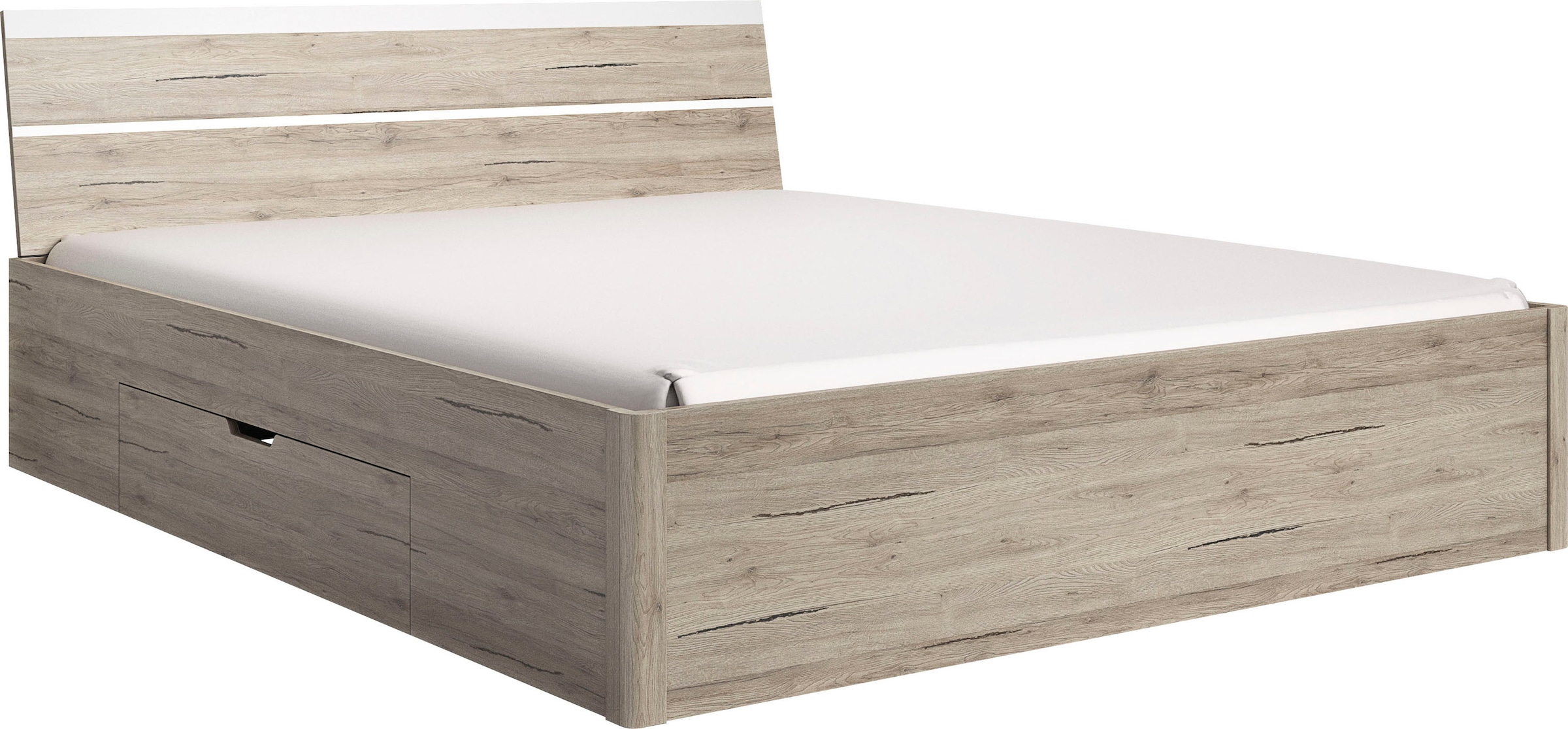 Home affaire Stauraumbett "Beta, Breite 160 oder 180cm, moderne Bettanlage günstig online kaufen