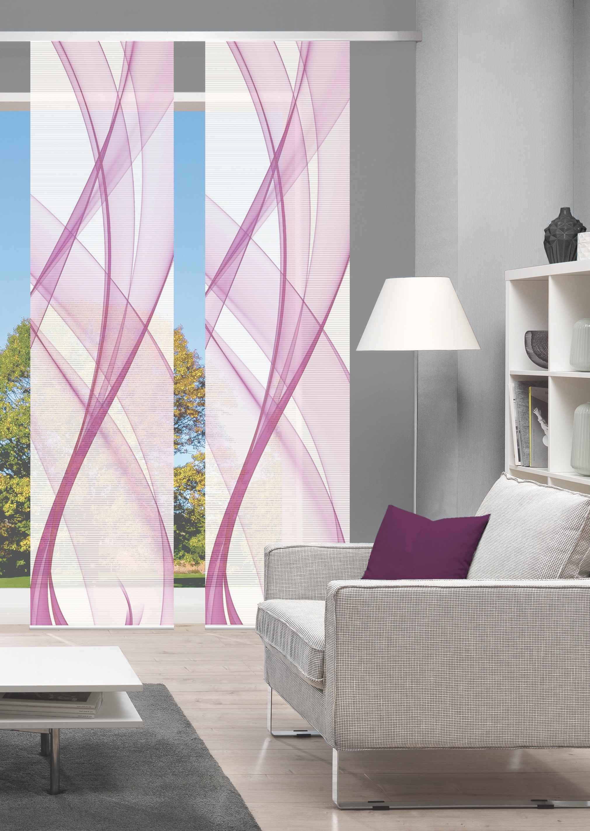 Vision Schiebegardine "PACOLIA" Paneelwagen 2 Stk. tlg. SET,SCHIEBEVORHANG, günstig online kaufen