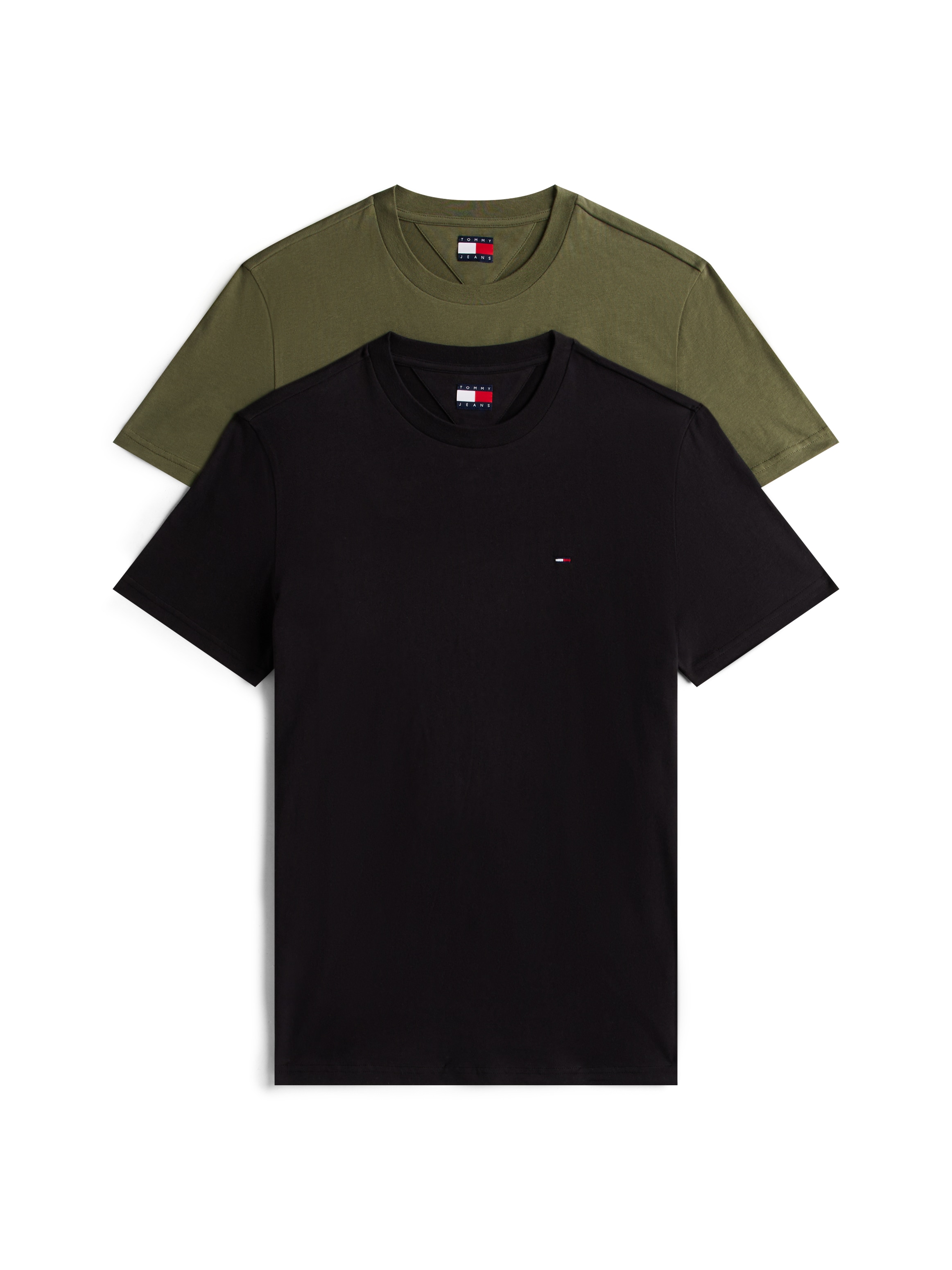Tommy Jeans Rundhalsshirt "TJM XSLIM 2PACK JERSEY TEE EXT" Packung, 2er-Pac günstig online kaufen