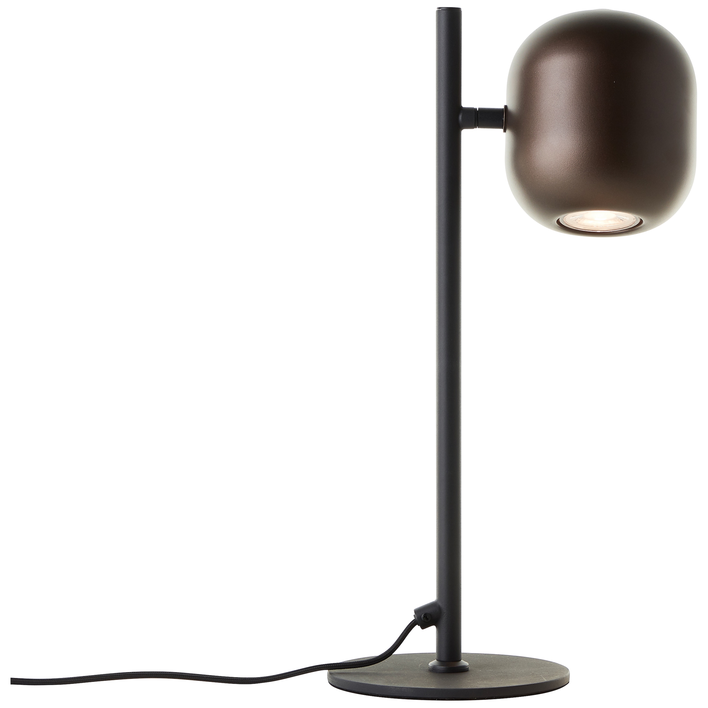 Brilliant Tischleuchte »Jane« GU10 1 Stk. H 42 cm, GU10 Fassung, schwenkbar, Metall, schwarz braun