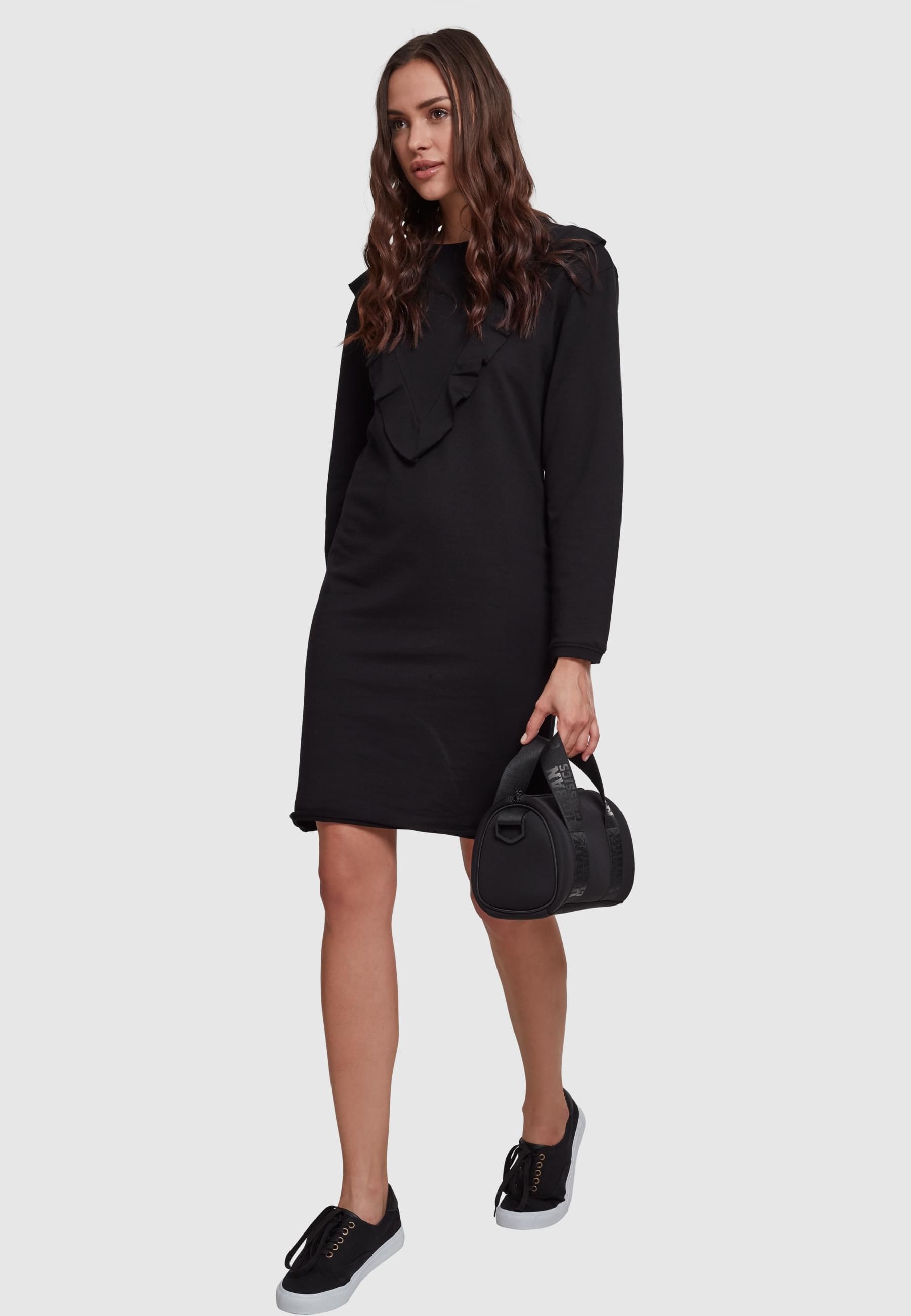 URBAN CLASSICS Shirtkleid »Urban Classics Damen Ladies Terry Volant Dress«, (1 tlg.)